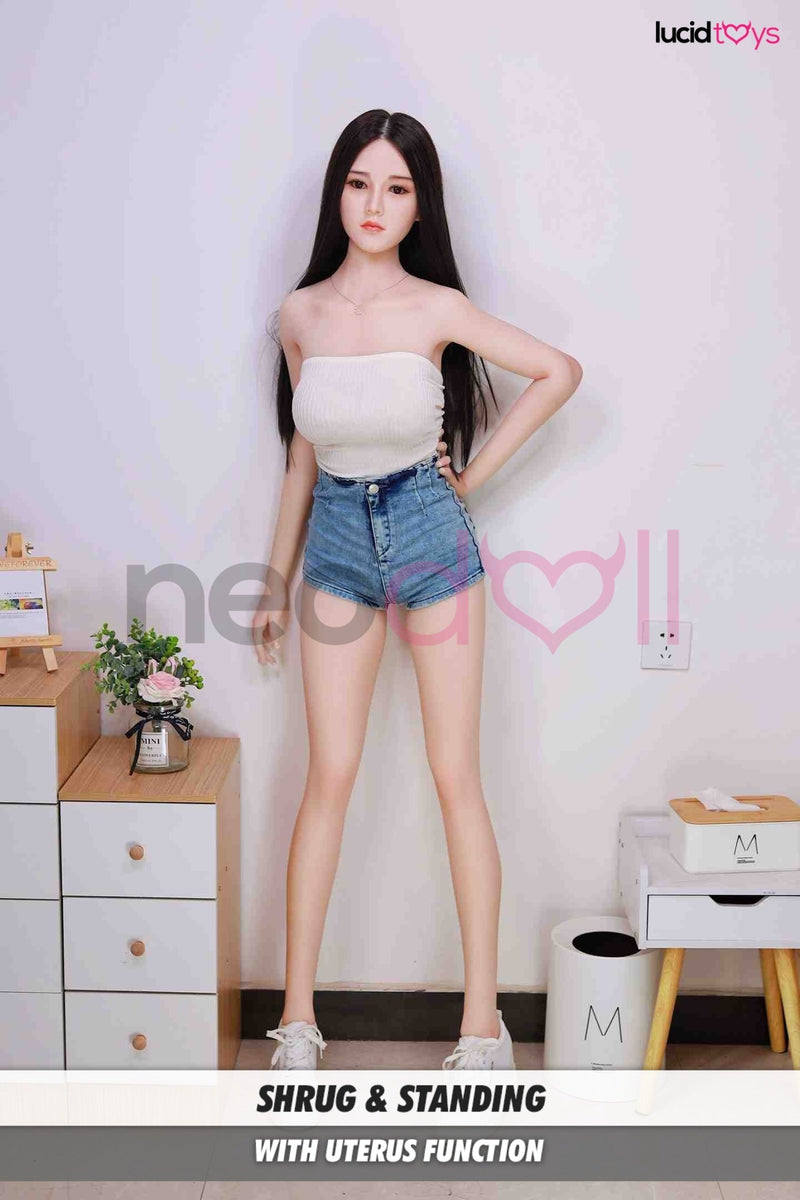 Neodoll Sugar Babe - Kenzie - Poupée sexuelle hybride en silicone et TPE - 161cm - Cheveux implantés - Couleur silicone video