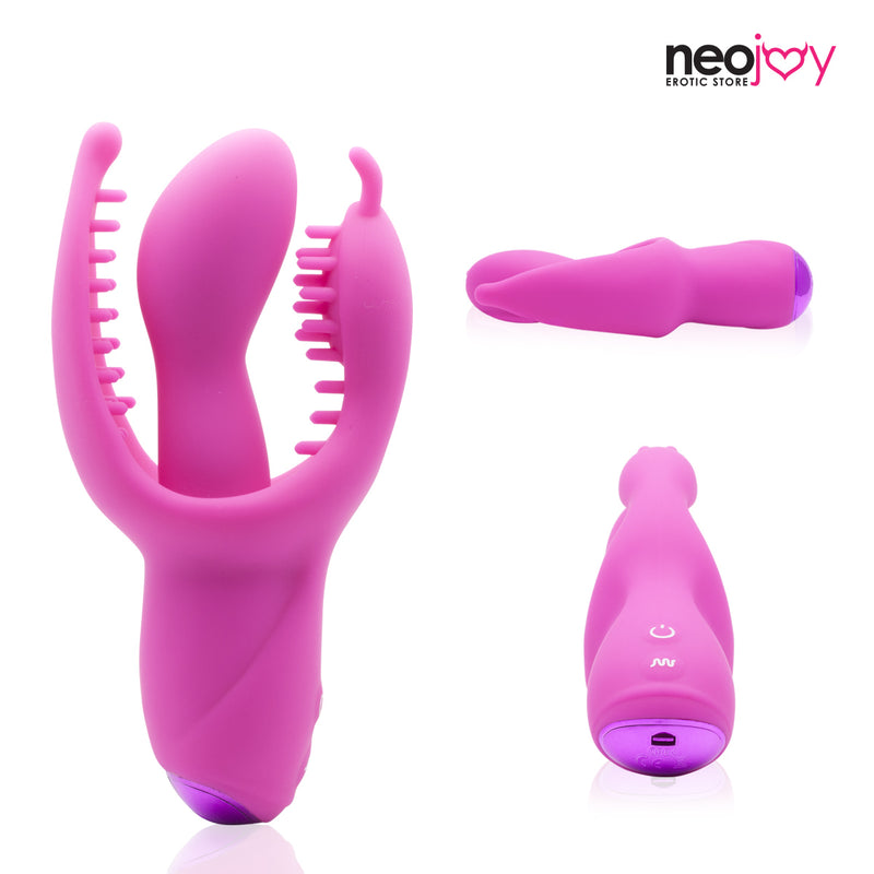 Neojoy G-spot 10 - Fonctions de vibration Stimulateur clitoridien en silicone - Rose video