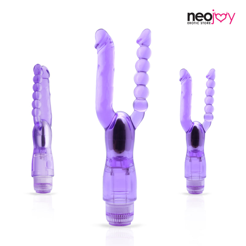 Neojoy - Vibromasseur à double pénétration (violet) video