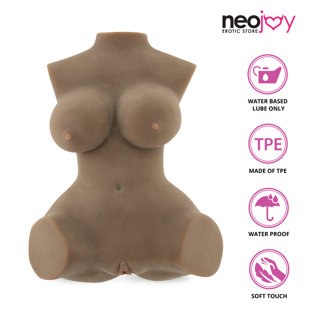 Poupée d'Amour Geiko M (Brun) – 8,9 kg – TPE – 45 cm – Brun
