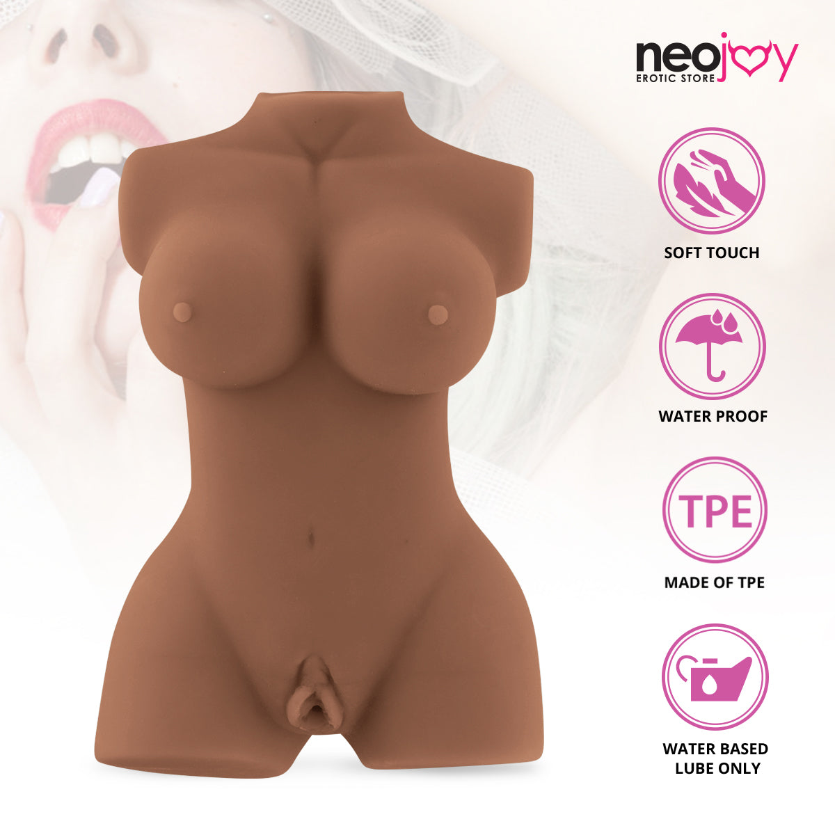 Poupe d'Amour Minx Girl (Marron Fonc) 1,9 kg
