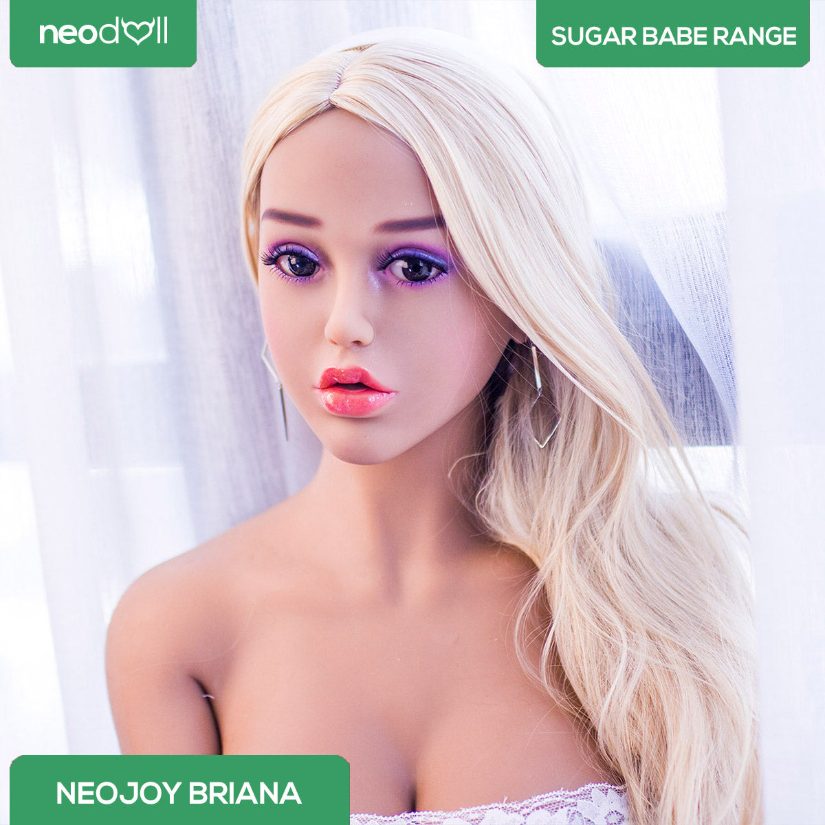 Neodoll Sugar babe - Briana v2 - Poupée de Sexe Réaliste - 158cm - Gel Sein - Bronzer