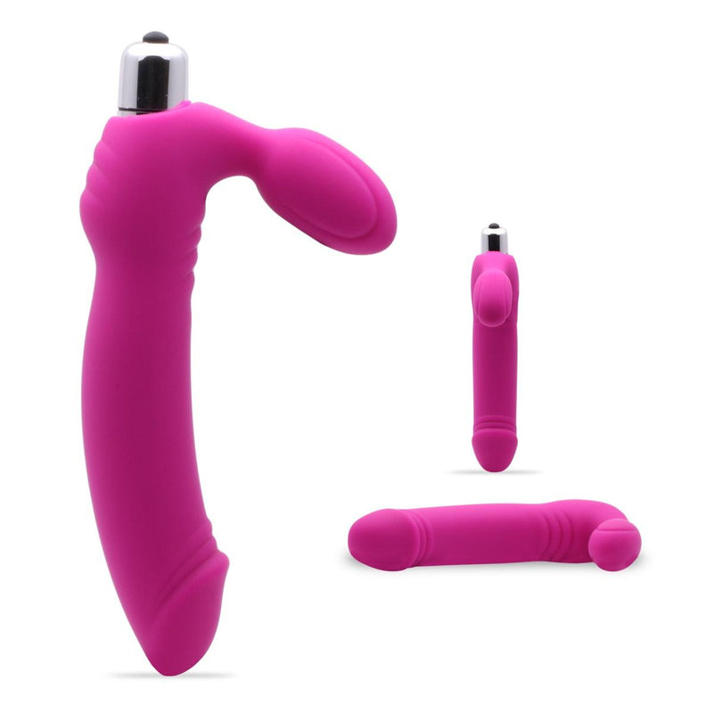 Neojoy Gode Vibrant Sans Sangle en Silicone Pour Solo et Couple - Rose 6.88 pouces - 17cm video