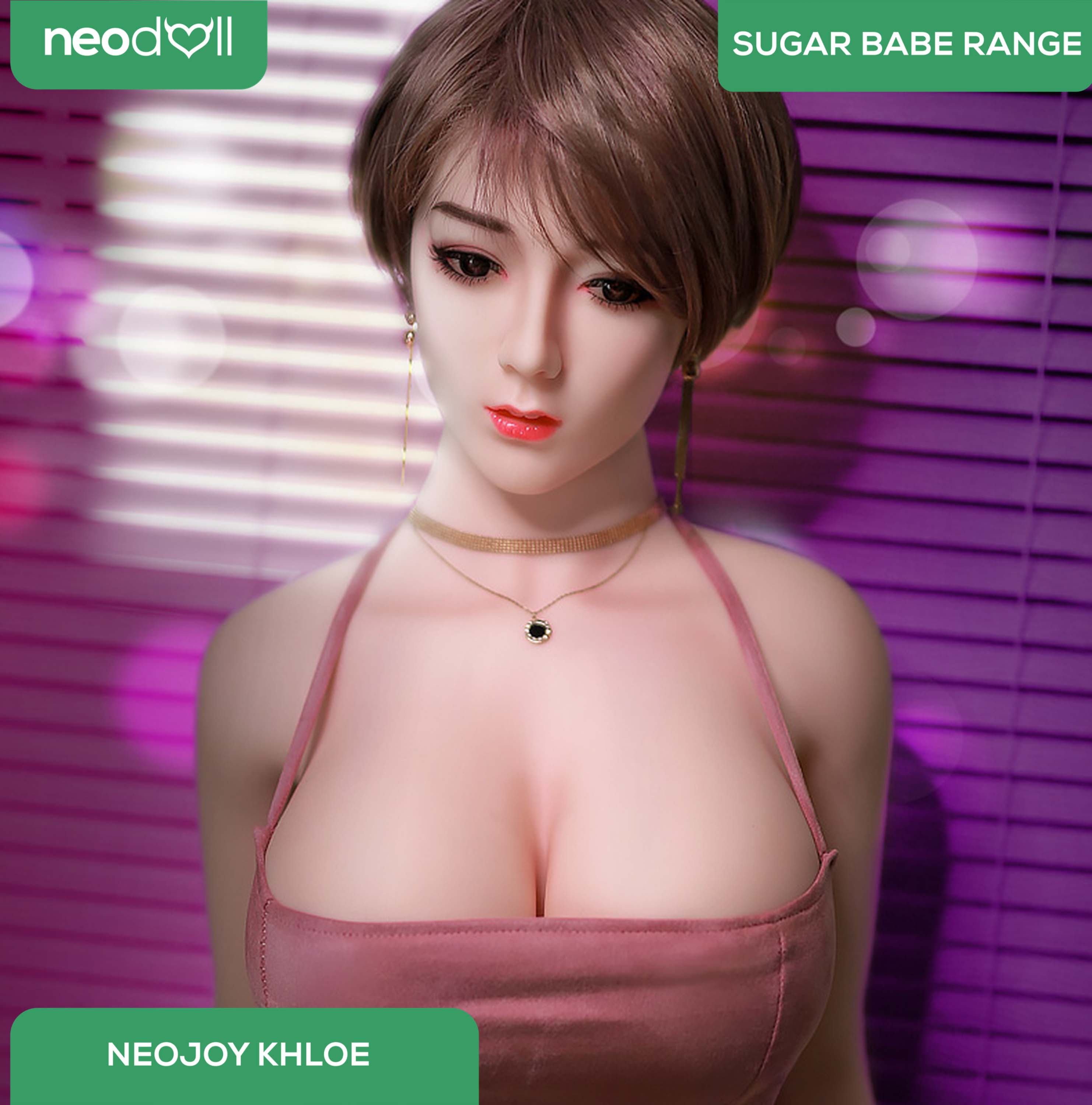 Neodoll Sugar Babe - Khloe - Poupée de Sexe Réaliste - 170cm - Gel Sein - Blanche