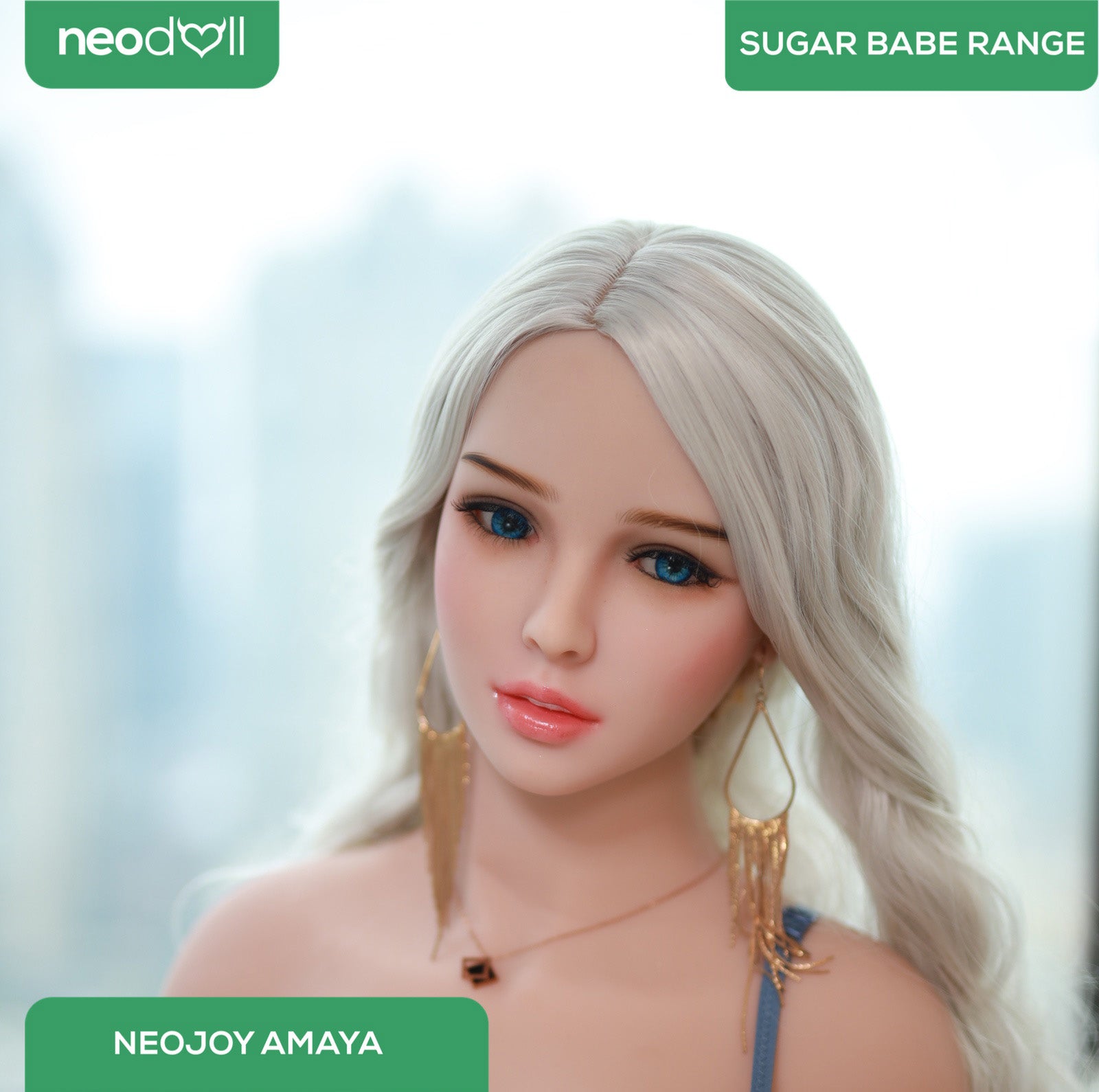 Neodoll Sugar Babe - Amaya - Poupée de Sexe Réaliste - 170cm - Gel Sein - Blanche