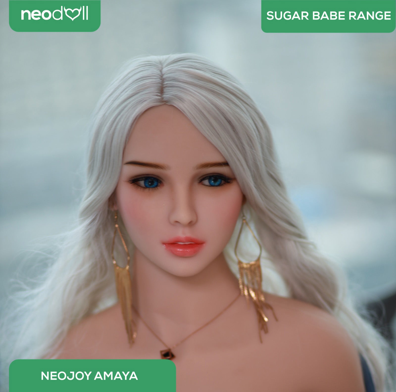 Neodoll Sugar Babe - Amaya - Poupée de Sexe Réaliste - 170cm - Gel Sein - Blanche