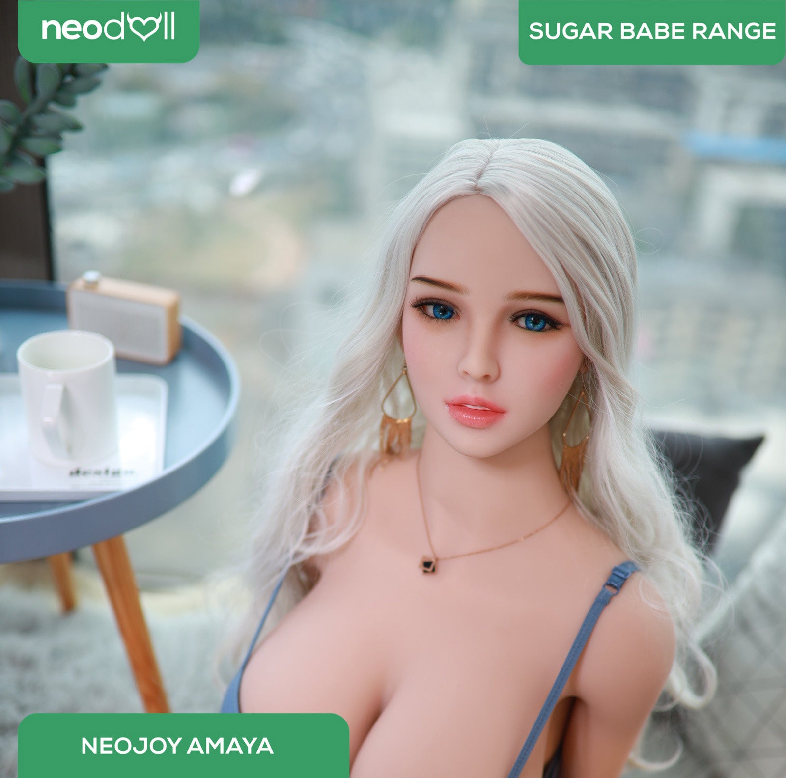 Neodoll Sugar Babe - Amaya - Poupée de Sexe Réaliste - 170cm - Gel Sein - Blanche