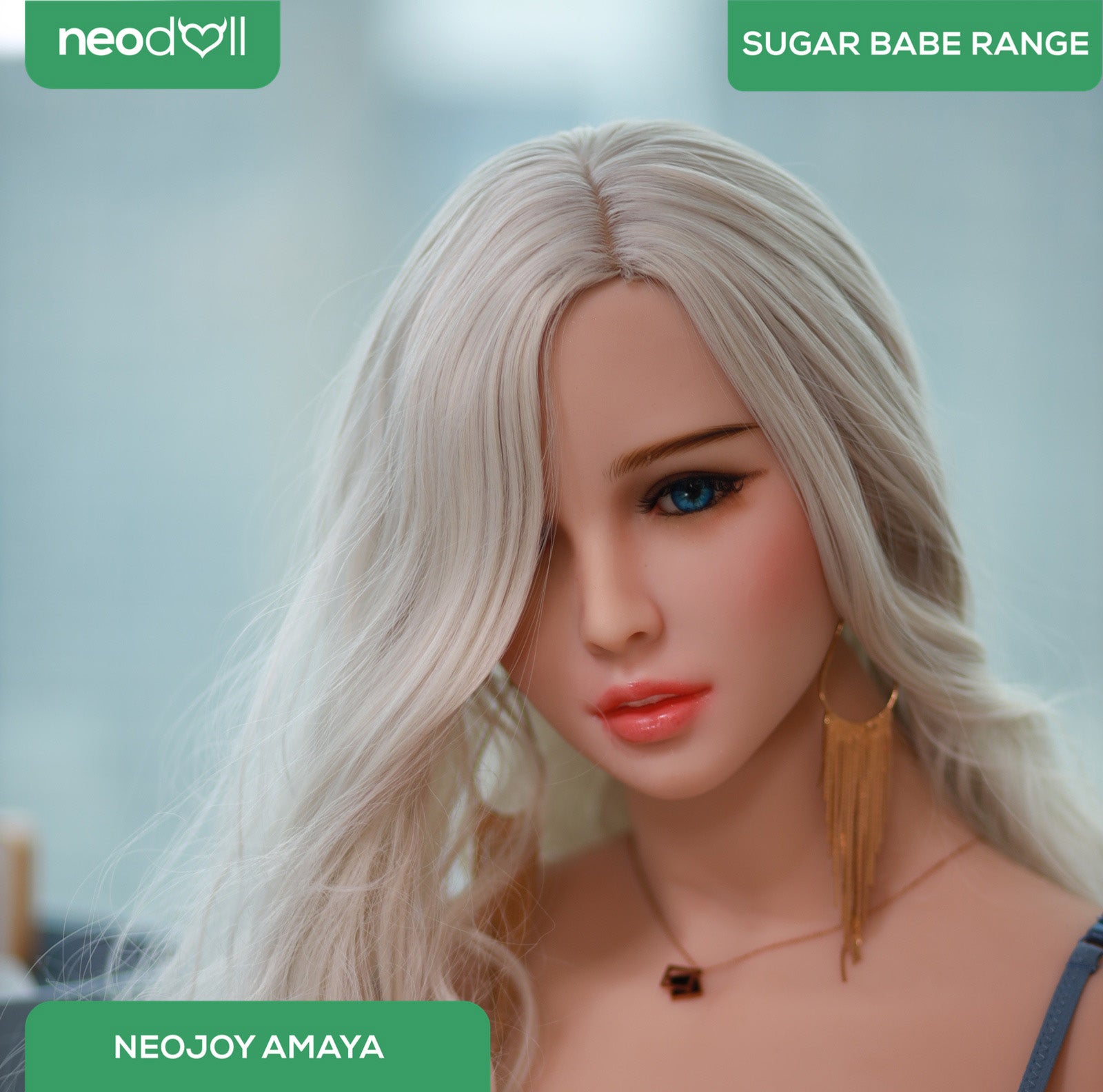 Neodoll Sugar Babe - Amaya - Poupée de Sexe Réaliste - 170cm - Gel Sein - Blanche
