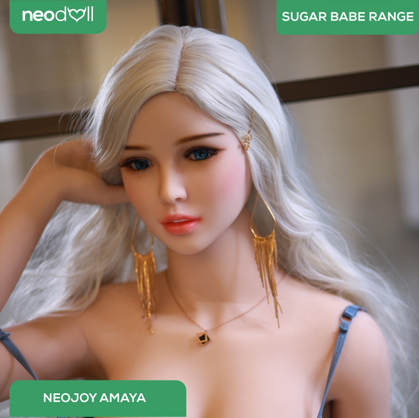 Neodoll Sugar Babe - Amaya - Poupée de Sexe Réaliste - 170cm - Gel Sein - Blanche