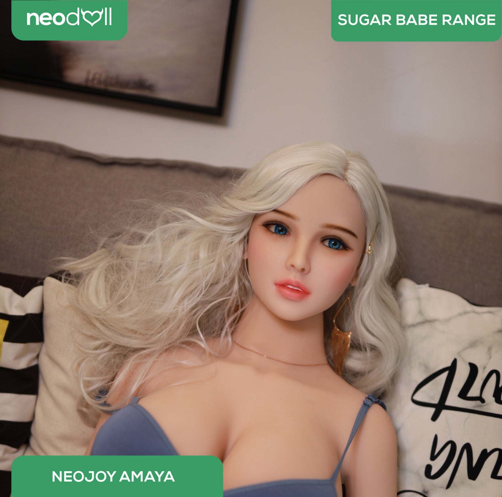 Neodoll Sugar Babe - Amaya - Poupée de Sexe Réaliste - 170cm - Gel Sein - Blanche
