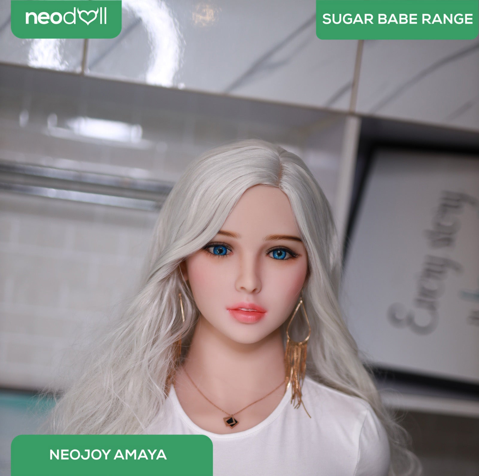 Neodoll Sugar Babe - Amaya - Poupée de Sexe Réaliste - 170cm - Gel Sein - Blanche