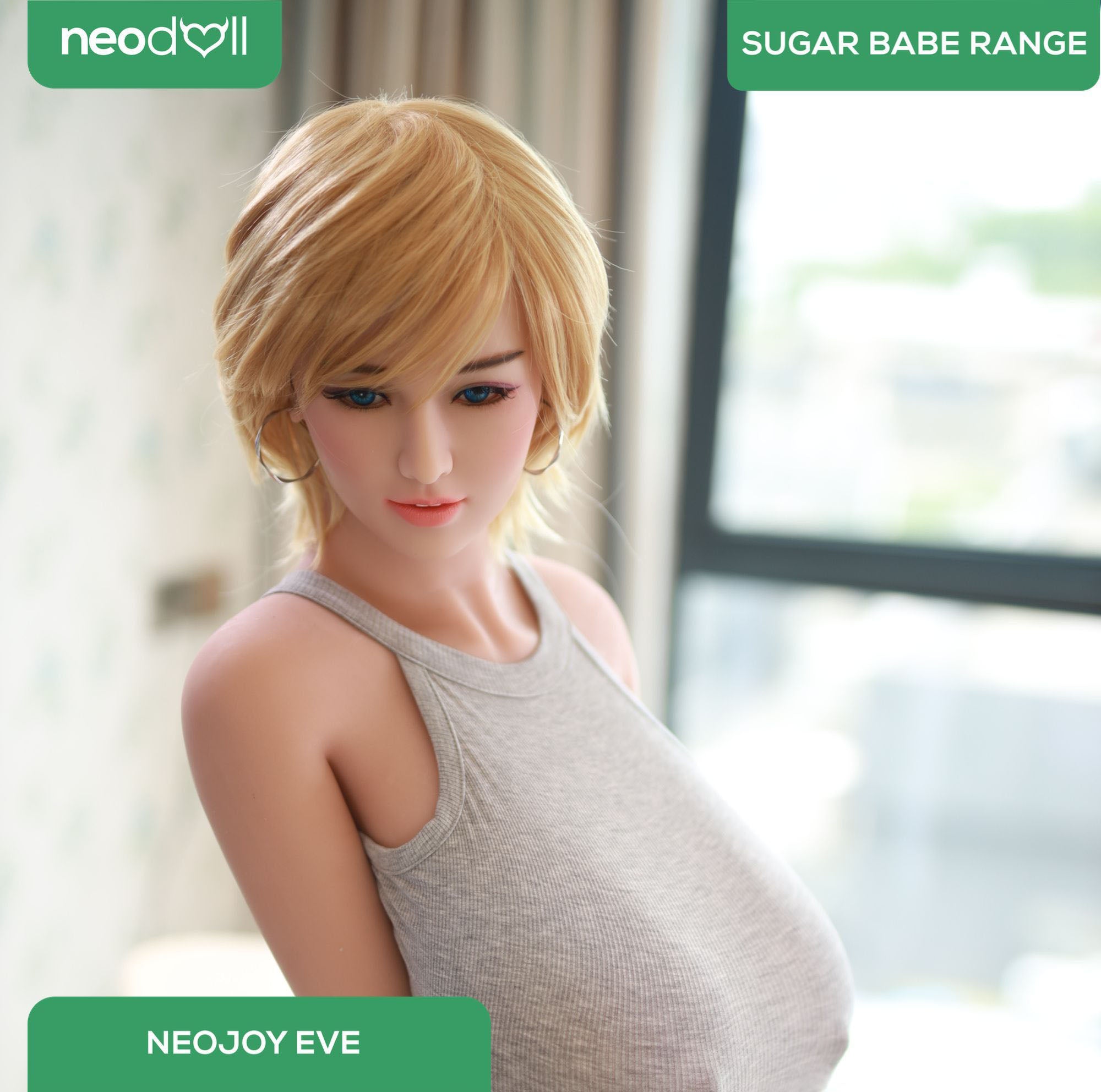 Neodoll Sugar Babe - Eve - Poupée de Sexe Réaliste - Utérus - 170cm - Du blé