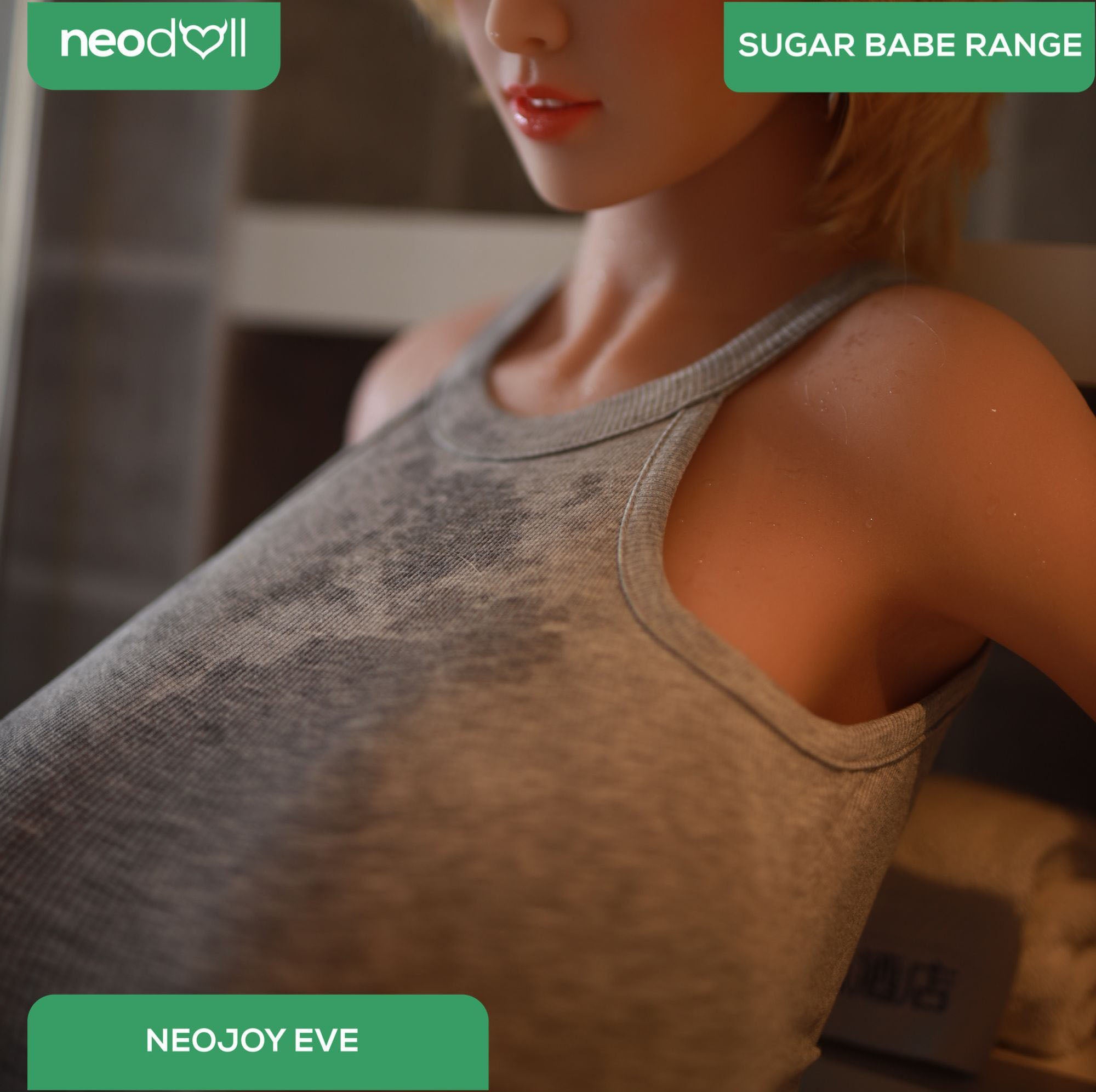 Neodoll Sugar Babe - Eve - Poupée de Sexe Réaliste - Utérus - 170cm - Du blé