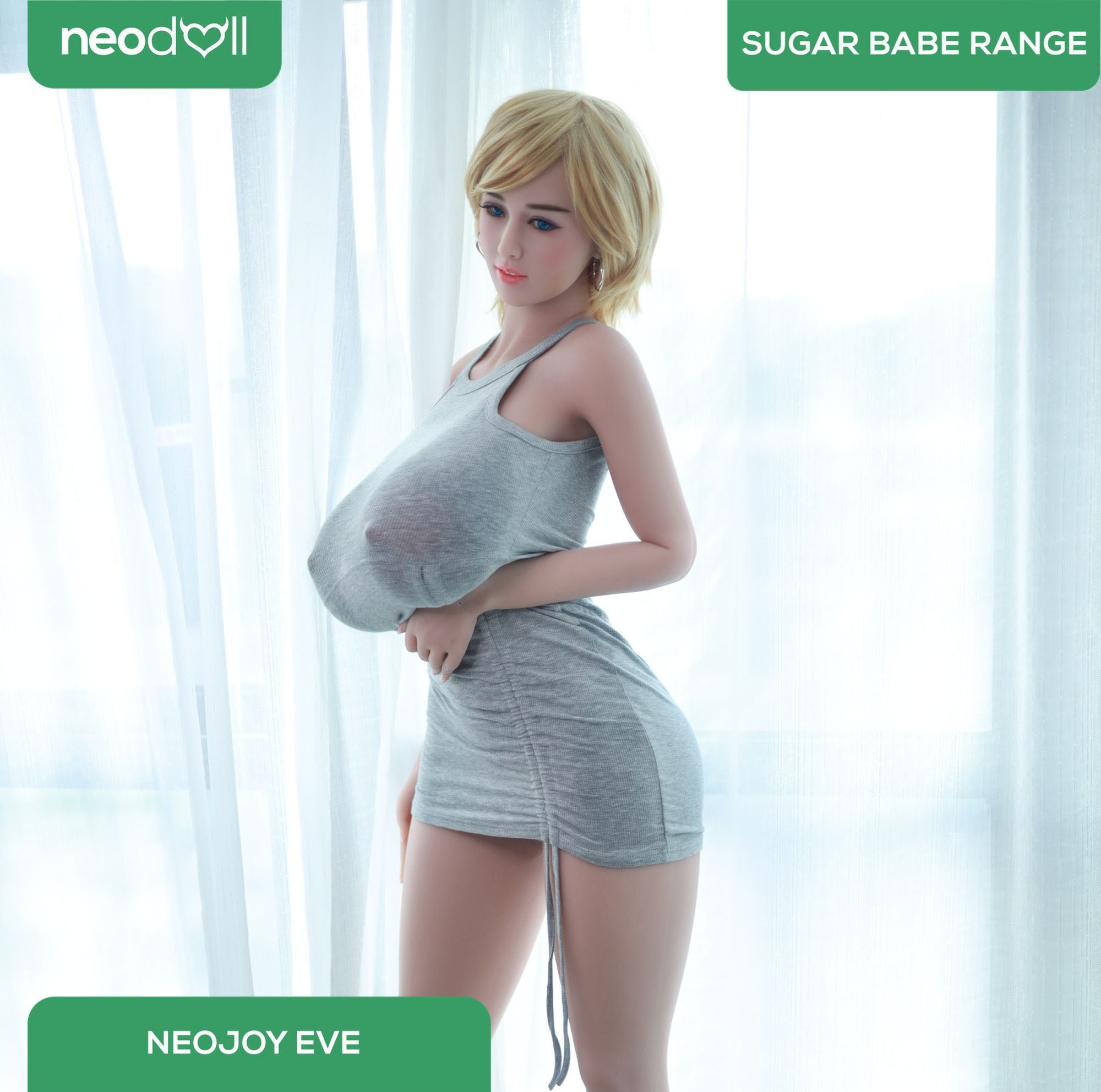 Neodoll Sugar Babe - Eve - Poupée de Sexe Réaliste - Utérus - 170cm - Du blé
