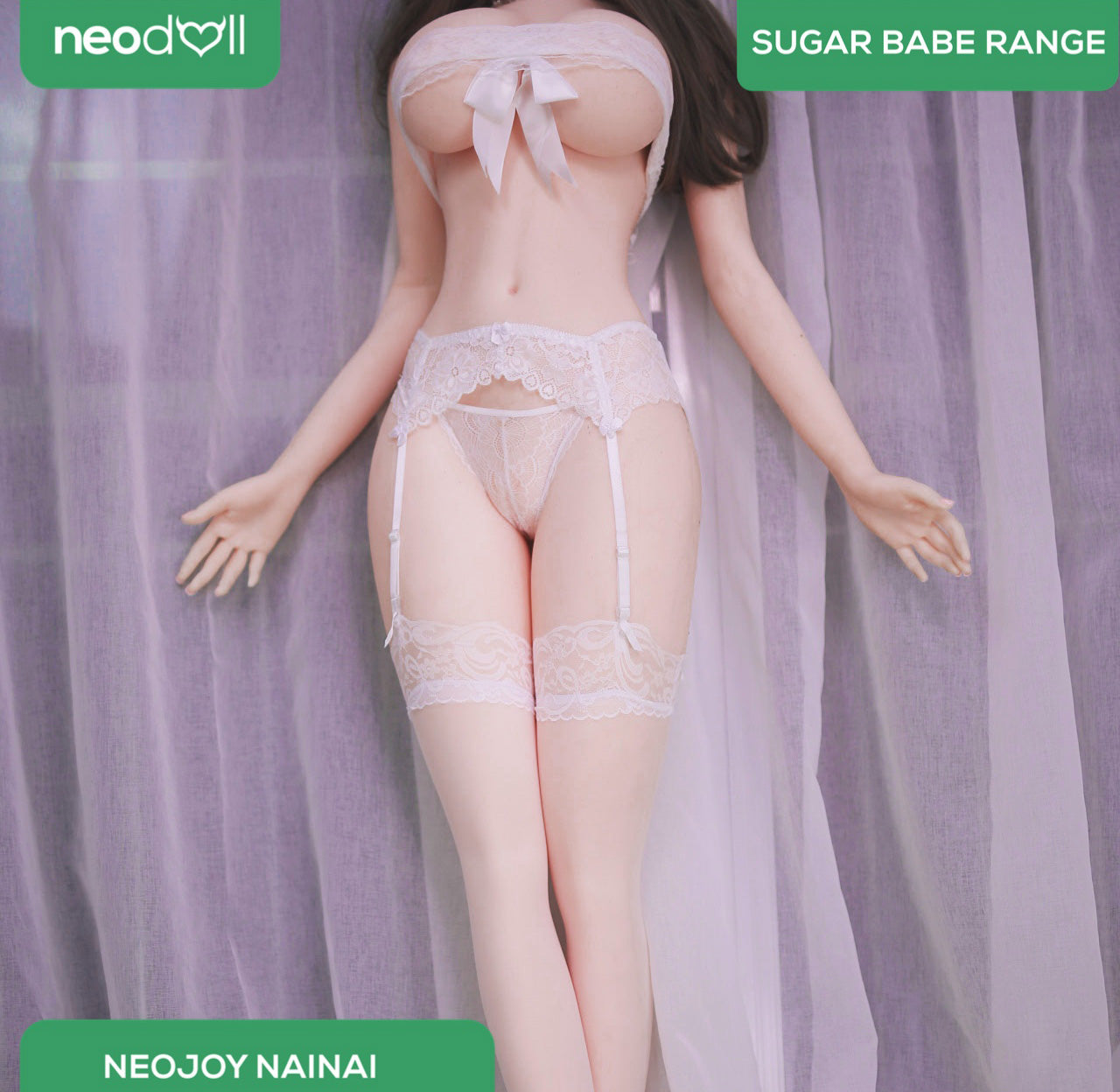 Neodoll Sugar Babe - Nainai - Poupée de Sexe Réaliste - 170cm - Gel Sein - Blanche