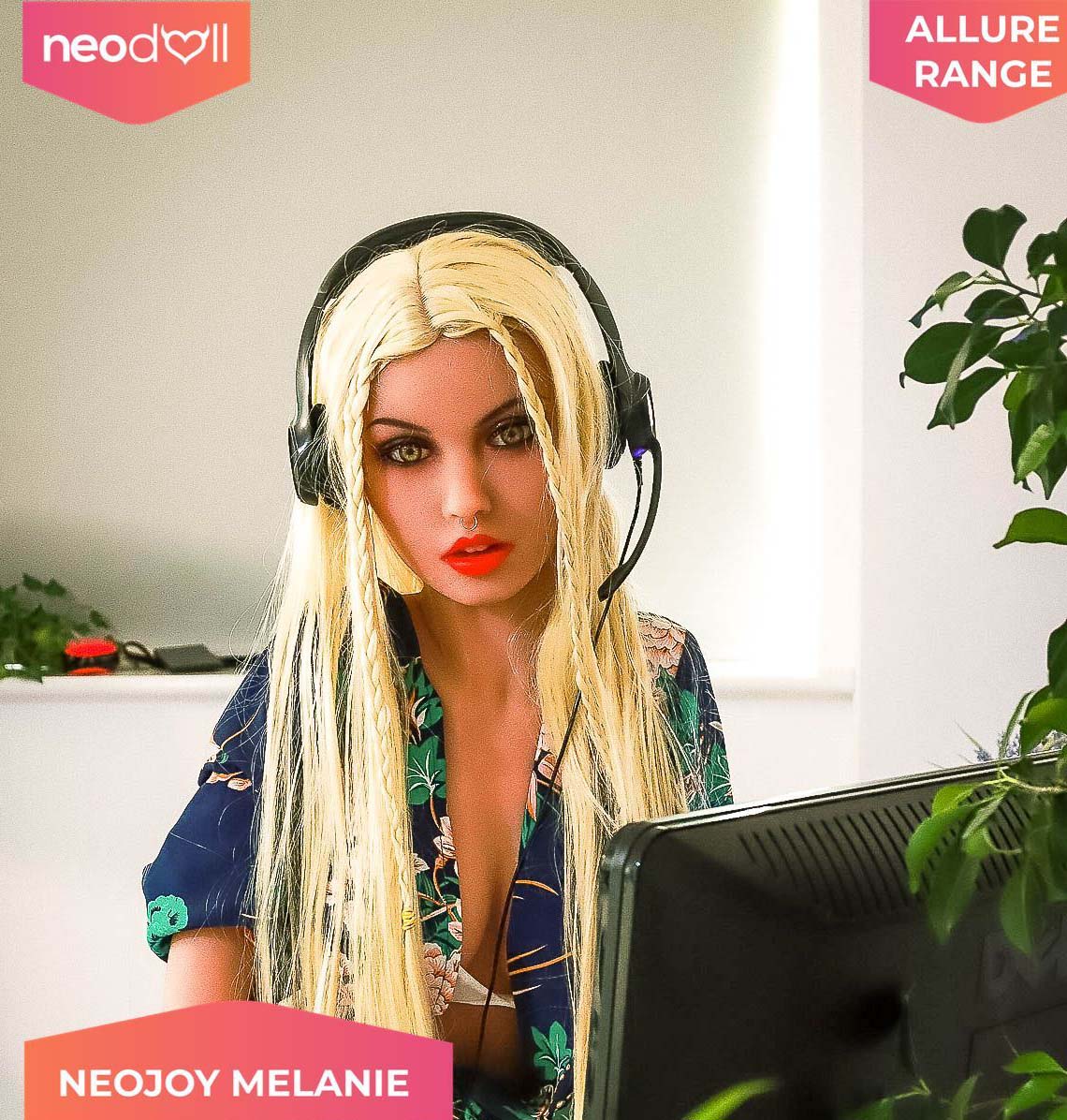 Neodoll Studios Allure Melanie - Poupée de Sexe Réaliste - 150cm - Bronzer