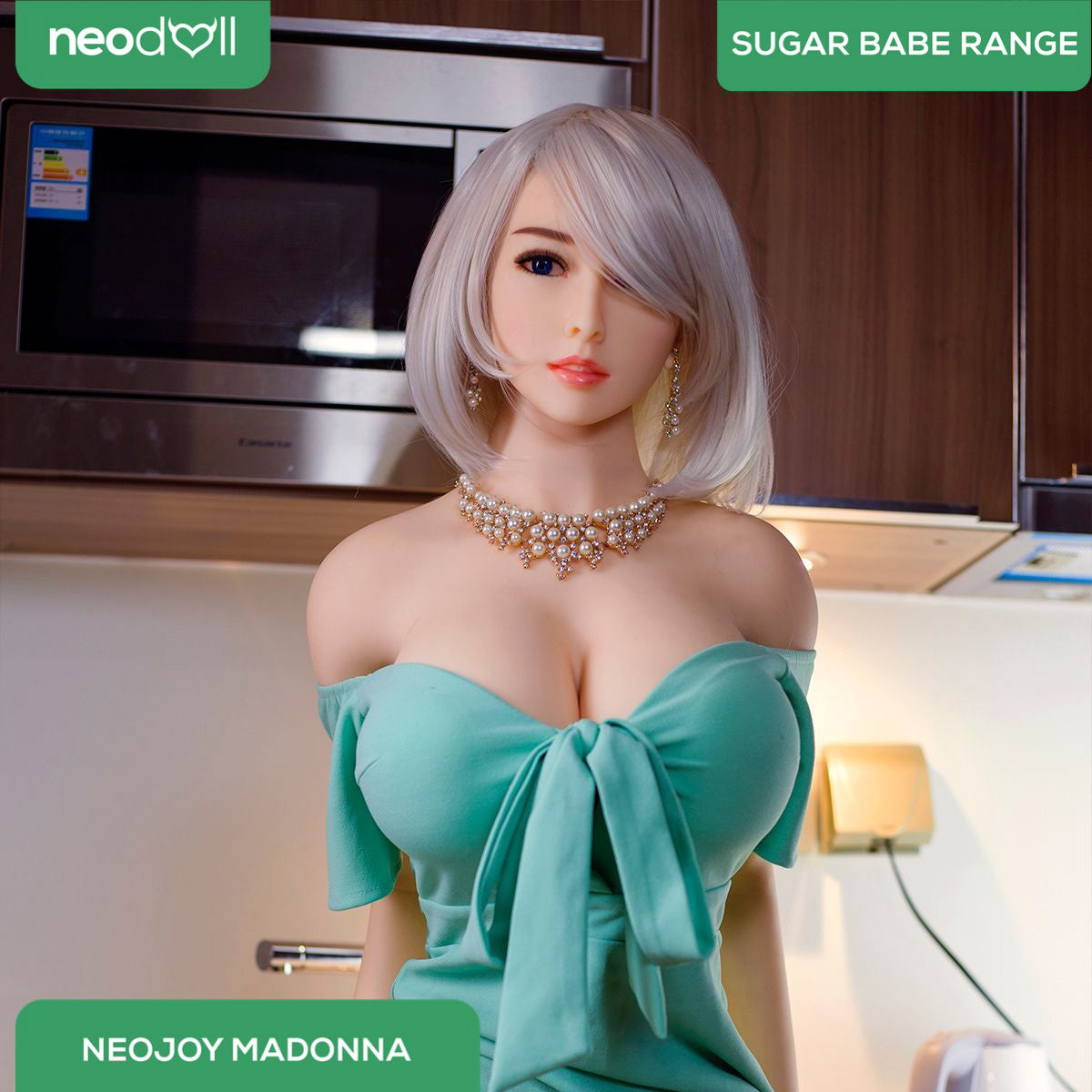 Neodoll Sugar Babe - Madonna - Poupée de Sexe Réaliste - 170cm - Gel Sein - Utérus - Naturel