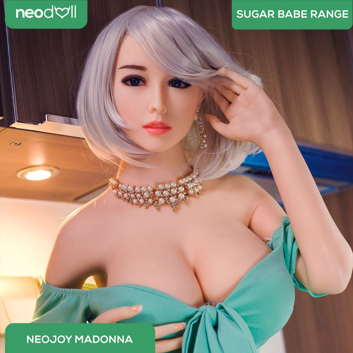 Neodoll Sugar Babe - Madonna - Poupée de Sexe Réaliste - 170cm - Gel Sein - Utérus - Naturel