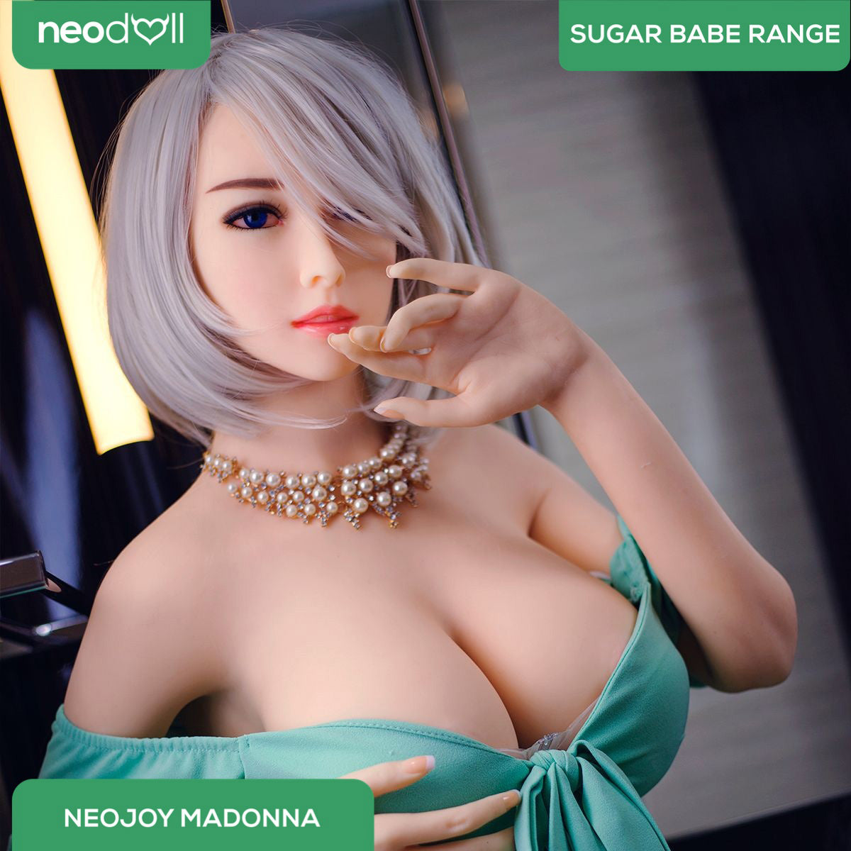 Neodoll Sugar Babe - Madonna - Poupée de Sexe Réaliste - 170cm - Gel Sein - Utérus - Naturel