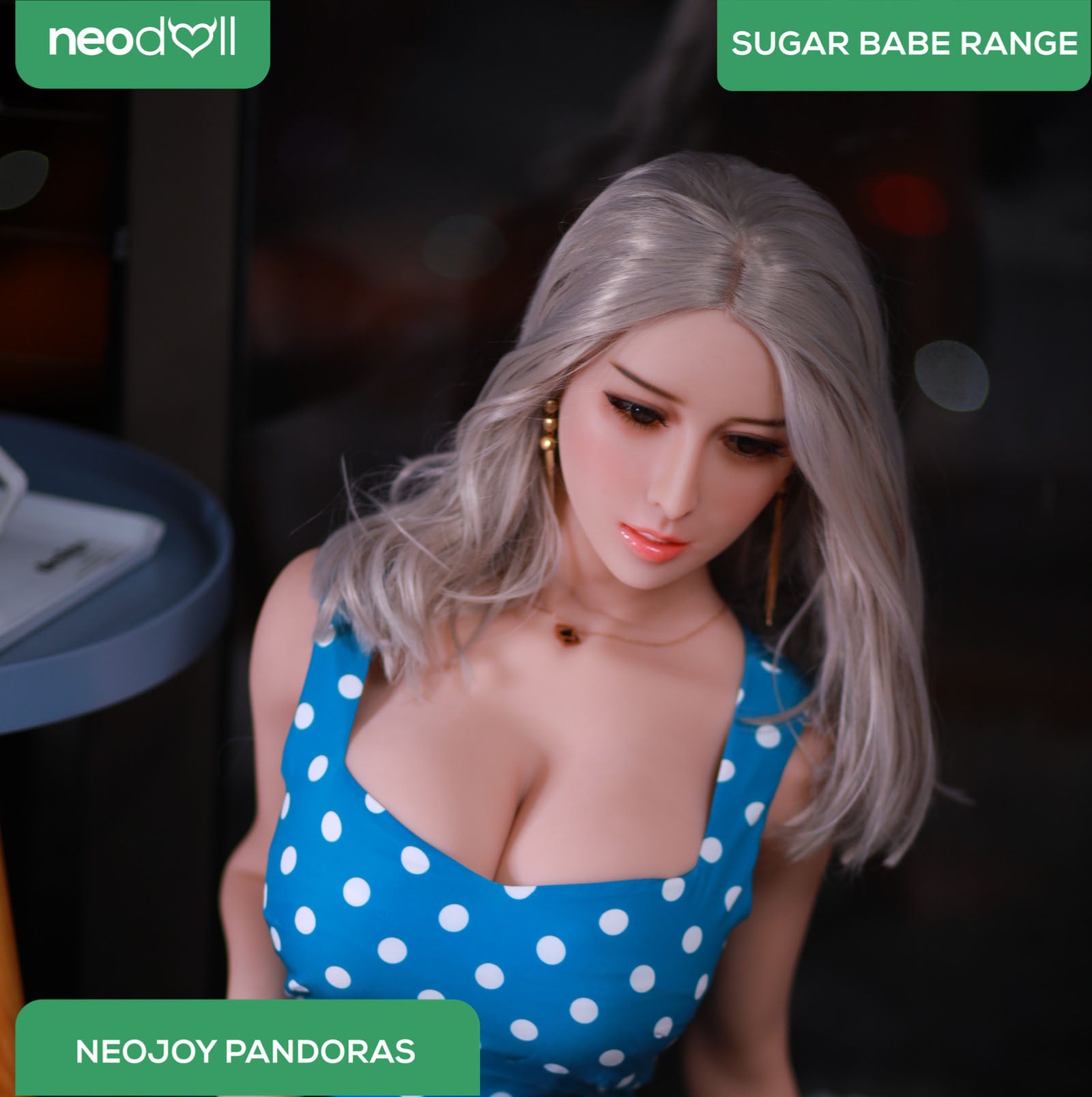 Neodoll Sugar Babe - Big Breast Pandoras - Poupée de Sexe Réaliste - 170cm - Gel Sein - Utérus - Naturel