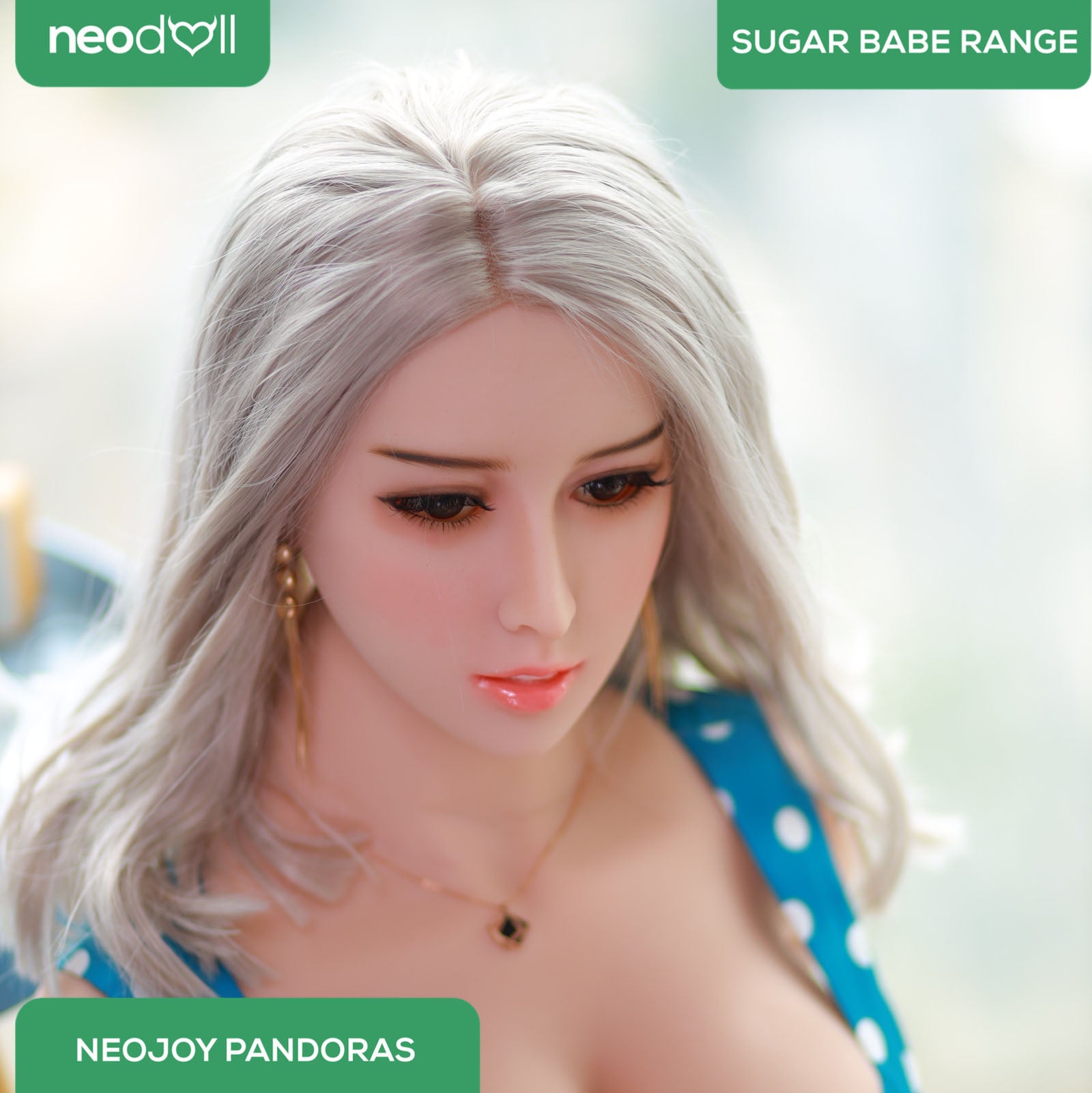 Neodoll Sugar Babe - Big Breast Pandoras - Poupée de Sexe Réaliste - 170cm - Gel Sein - Utérus - Naturel
