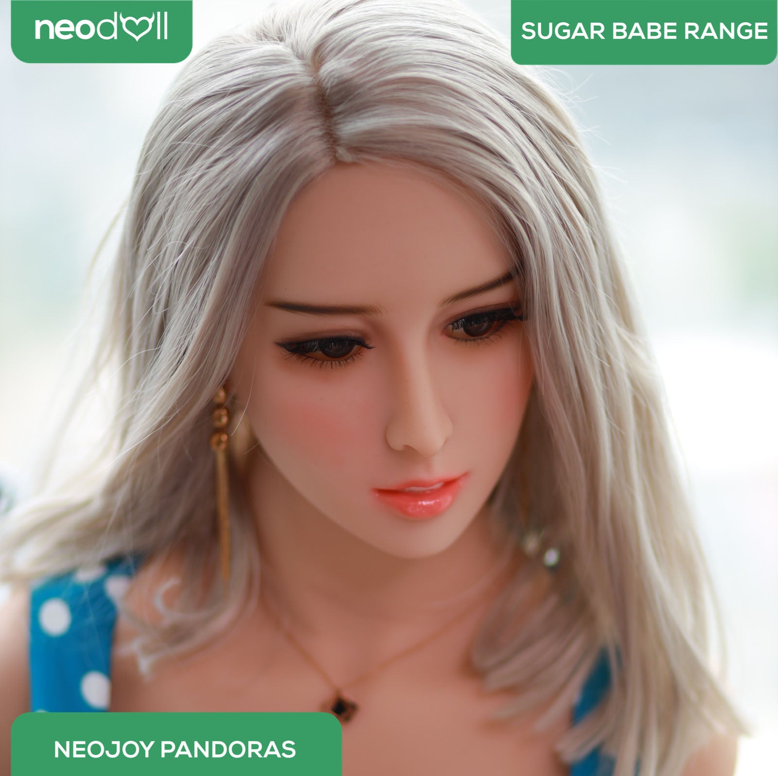 Neodoll Sugar Babe - Big Breast Pandoras - Poupée de Sexe Réaliste - 170cm - Gel Sein - Utérus - Naturel