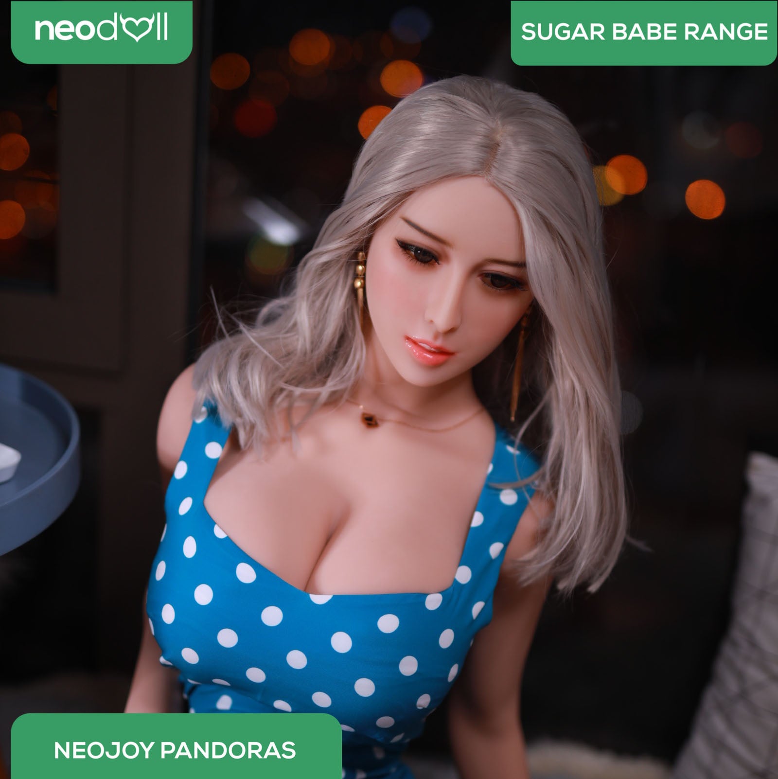 Neodoll Sugar Babe - Big Breast Pandoras - Poupée de Sexe Réaliste - 170cm - Gel Sein - Utérus - Naturel