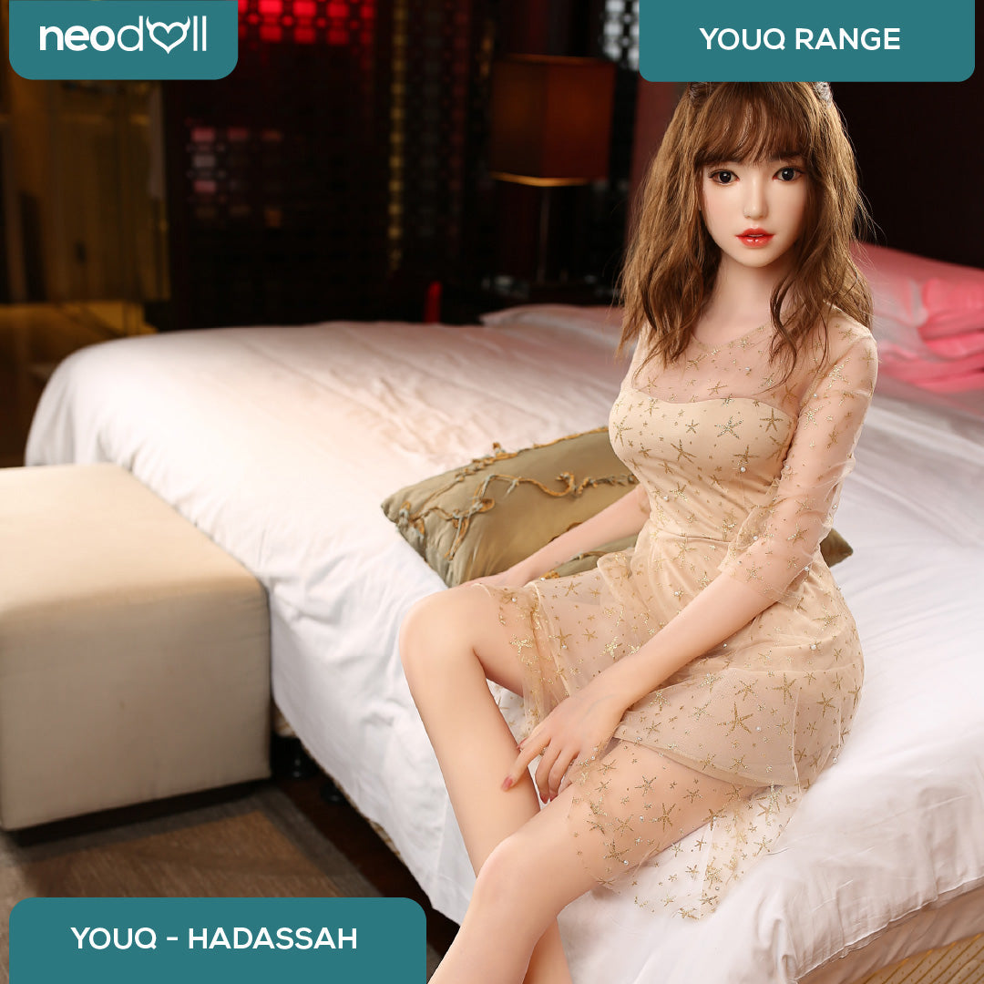 Youqdoll - Hadassah - Poupée de Sexe Entièrement en Silicone - 165cm - Cheveux Implémentés - Gel Sein - Naturel