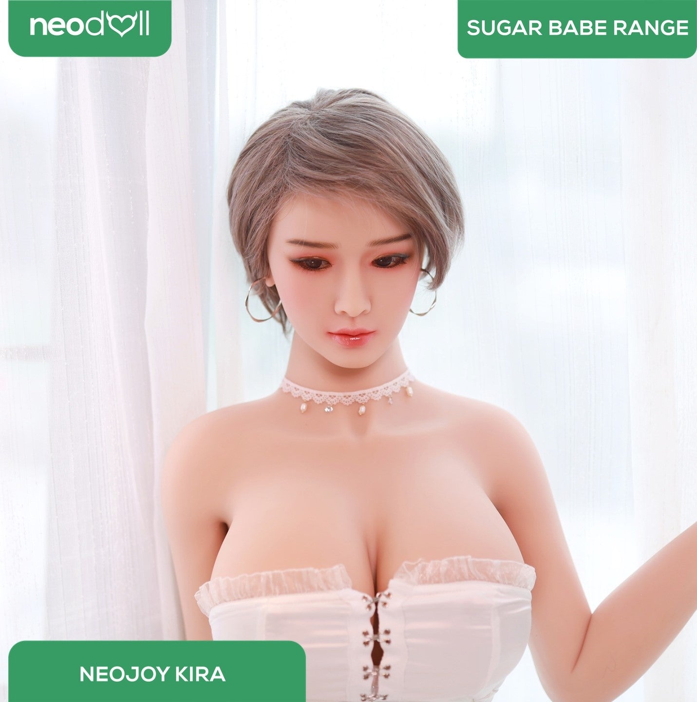 Neodoll Sugar Babe - Kira - Poupée de Sexe Réaliste - 170cm - Gel Sein - Naturel