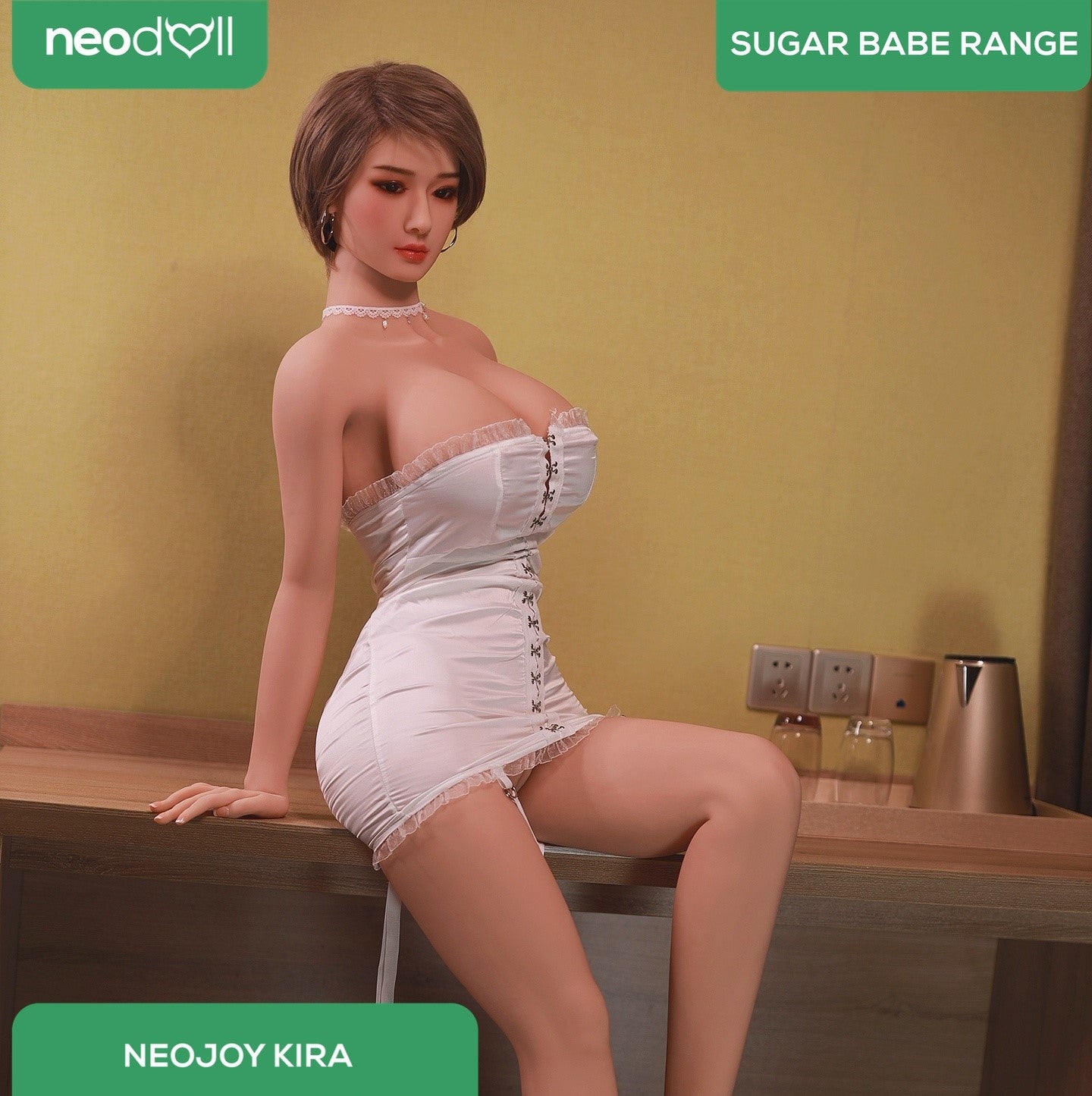 Neodoll Sugar Babe - Kira - Poupée de Sexe Réaliste - 170cm - Gel Sein - Naturel