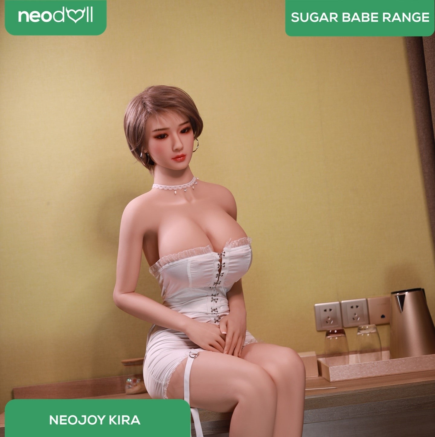 Neodoll Sugar Babe - Kira - Poupée de Sexe Réaliste - 170cm - Gel Sein - Naturel