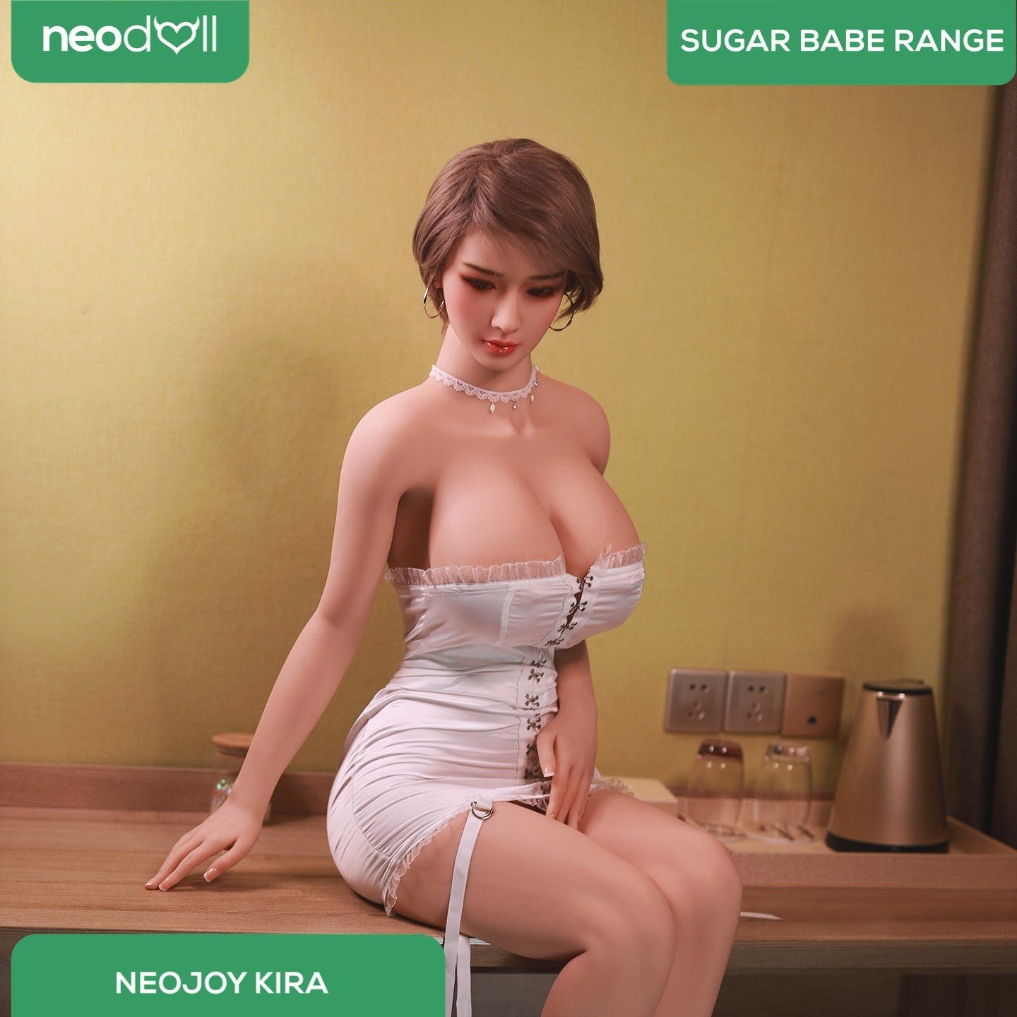 Neodoll Sugar Babe - Kira - Poupée de Sexe Réaliste - 170cm - Gel Sein - Naturel