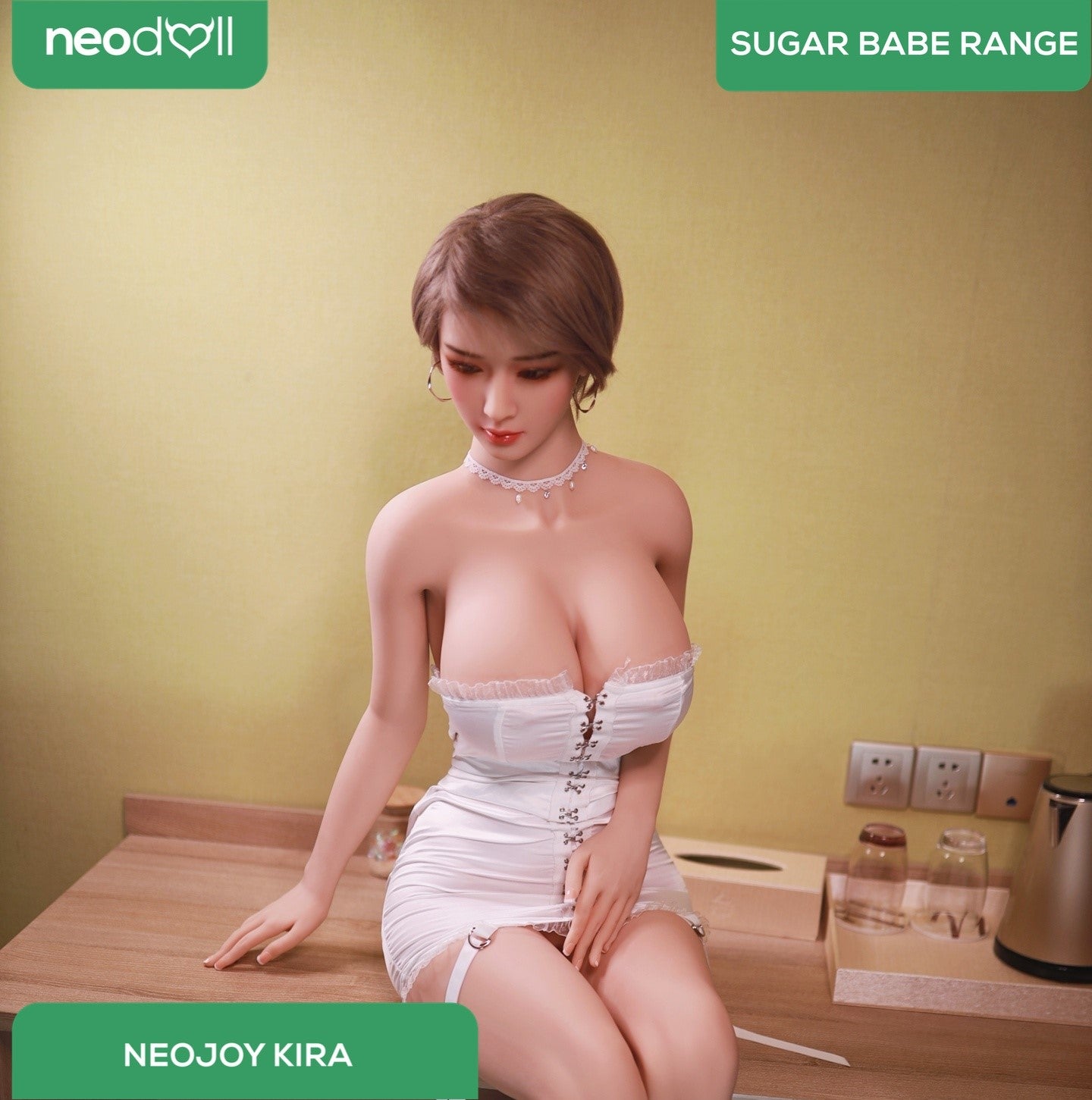Neodoll Sugar Babe - Kira - Poupée de Sexe Réaliste - 170cm - Gel Sein - Naturel