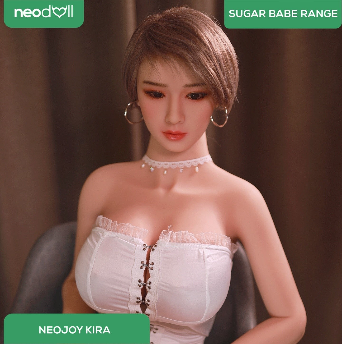 Neodoll Sugar Babe - Kira - Poupée de Sexe Réaliste - 170cm - Gel Sein - Naturel