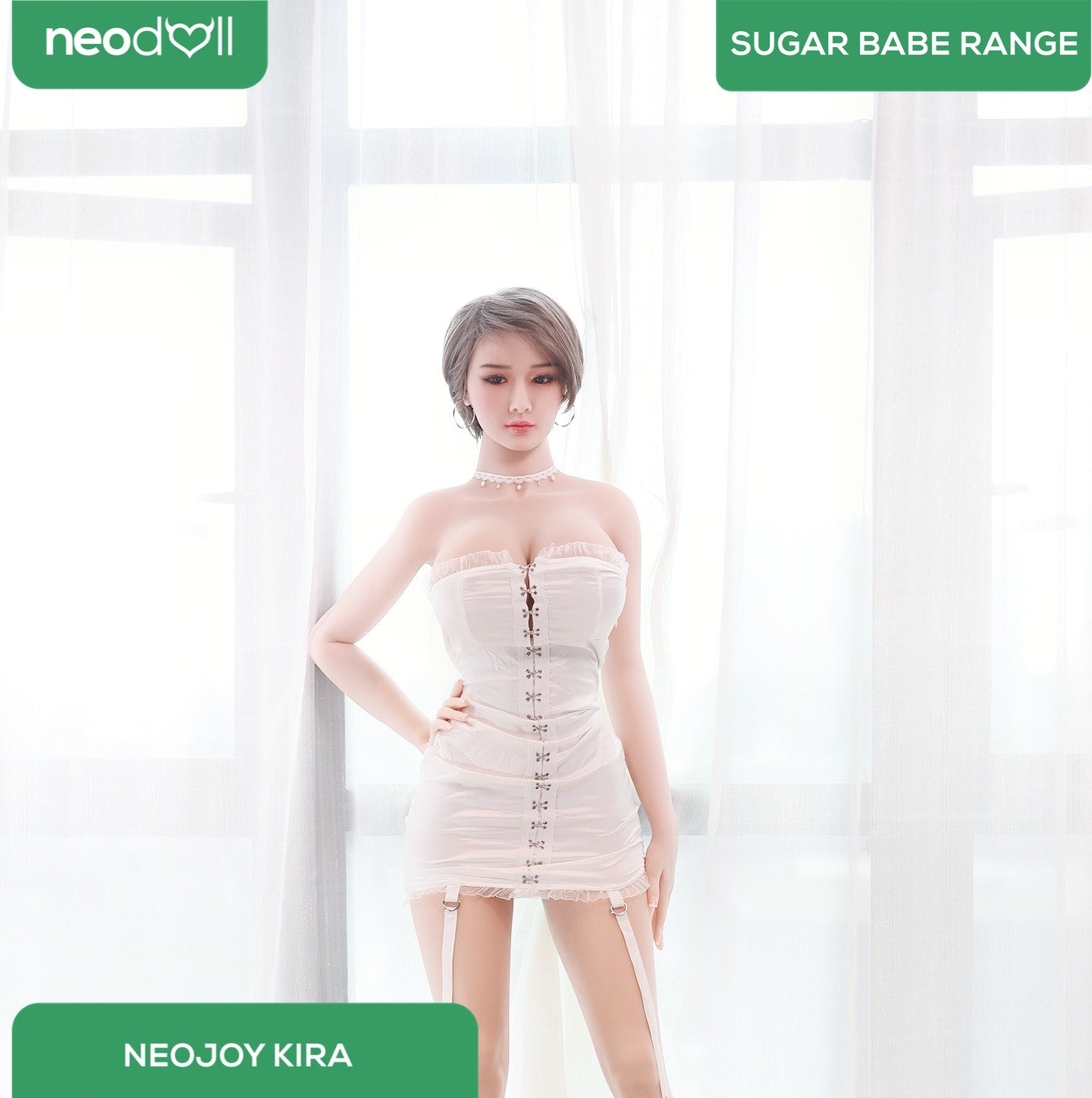 Neodoll Sugar Babe - Kira - Poupée de Sexe Réaliste - 170cm - Gel Sein - Naturel