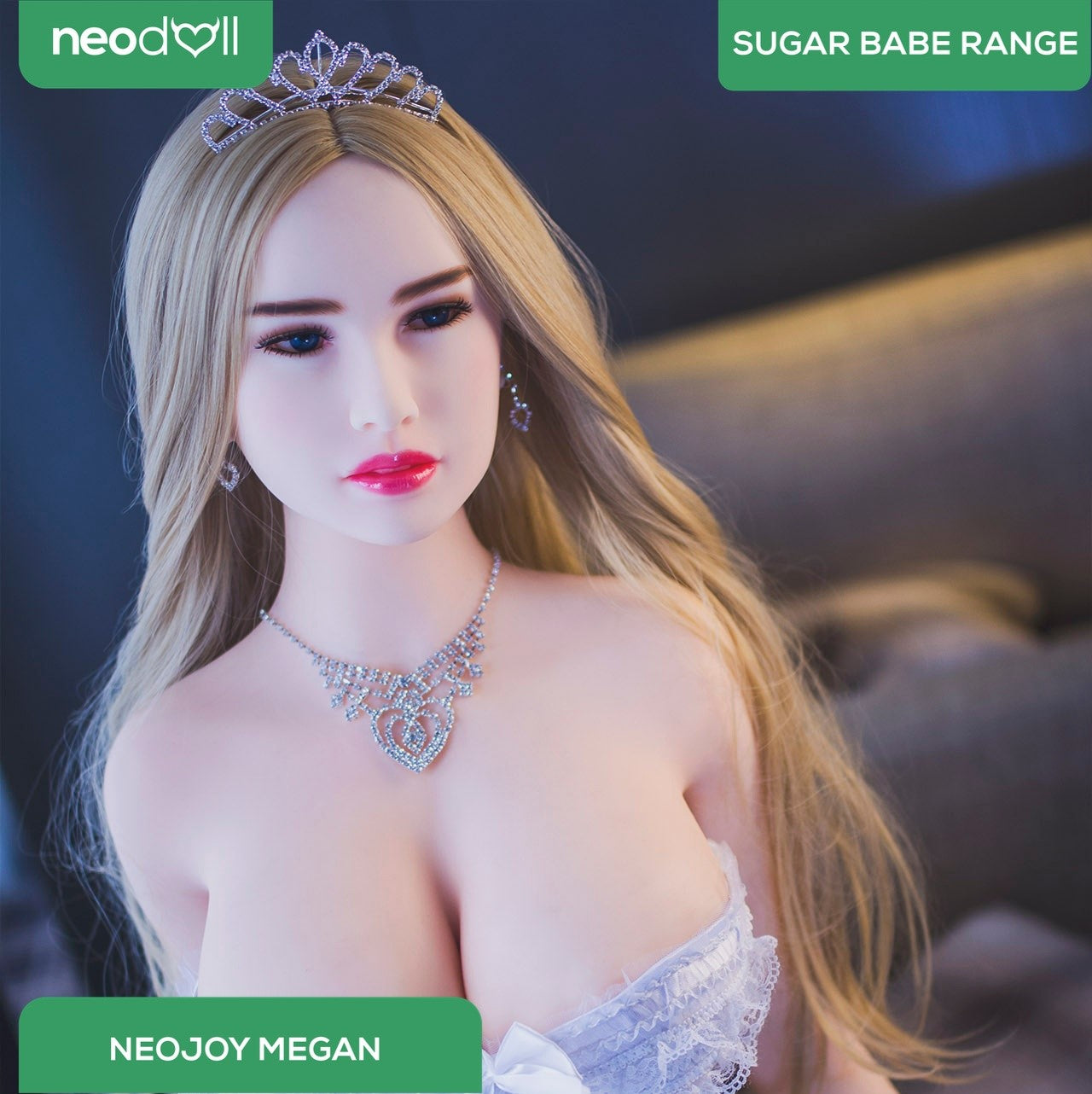 Neodoll Sugar Babe - Megan - Poupée de Sexe Réaliste - Gel Sein - Utérus - 163cm - Blanche
