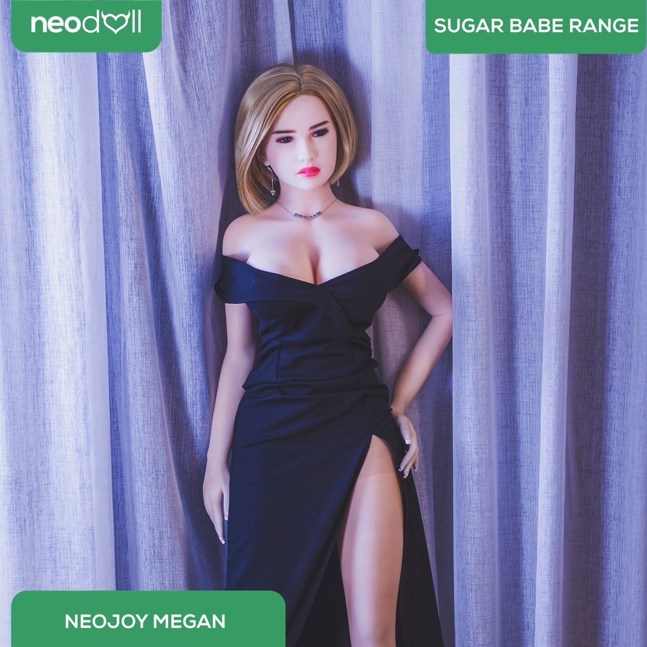 Neodoll Sugar Babe - Megan - Poupée de Sexe Réaliste - Gel Sein - Utérus - 163cm - Blanche