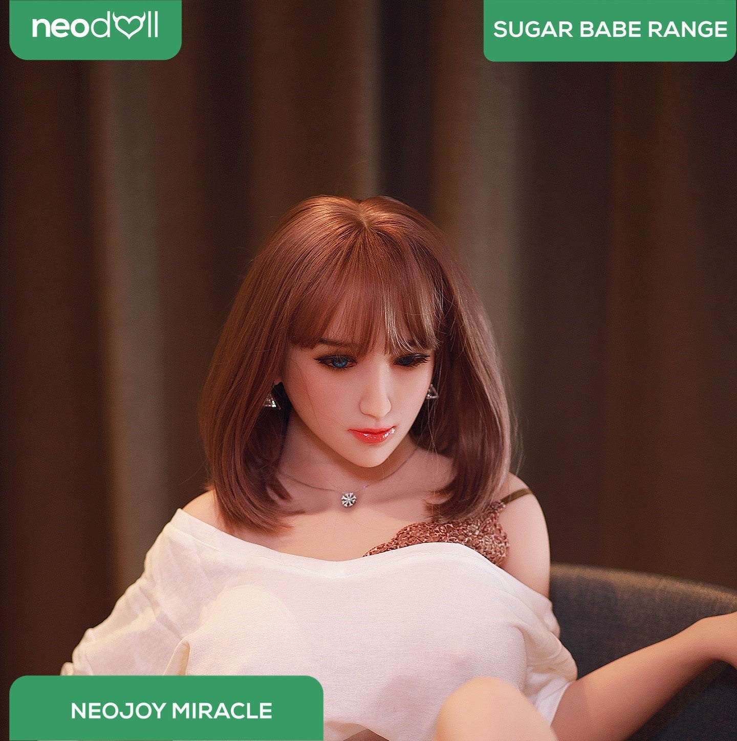 Neodoll Sugar Babe - Miracle - Poupée de Sexe Réaliste - 170cm - Gel Sein - Naturel