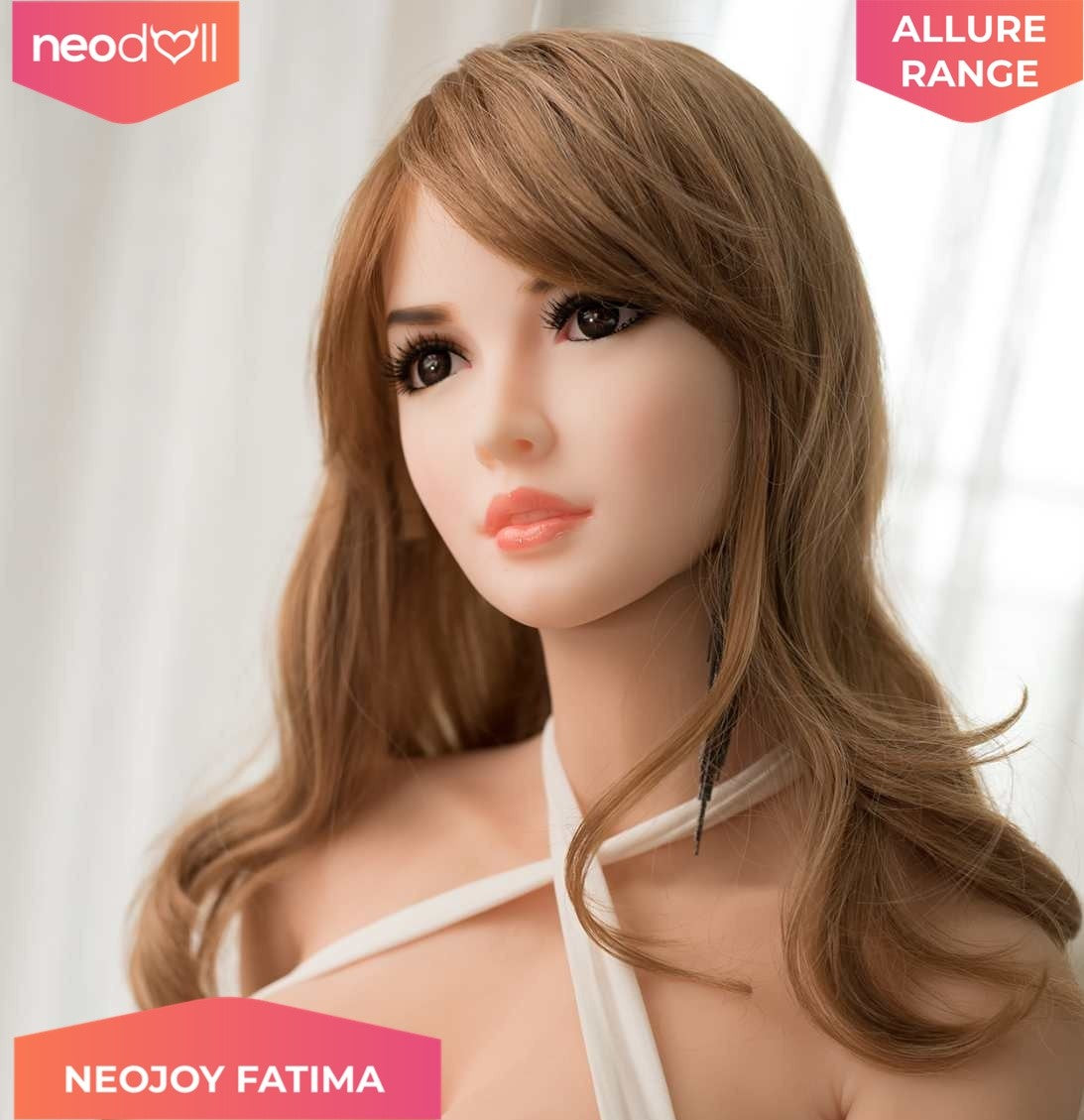 Neodoll Allure Fatima - Poupée de Sexe Réaliste - 161cm - Gros Corps - Naturel