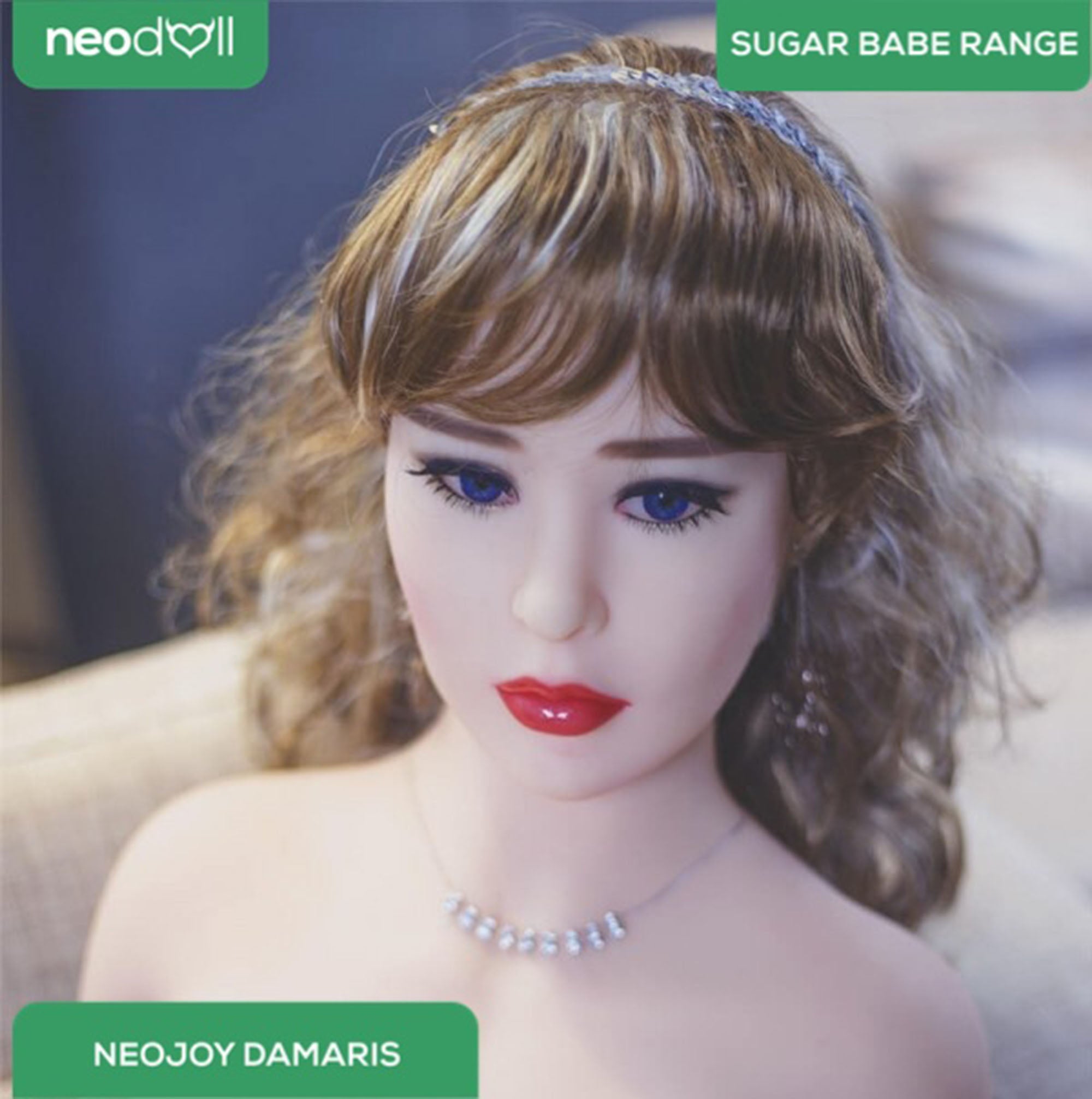Neodoll Sugar Babe - Damaris - Poupée de Sexe Réaliste - Gel Sein - Utérus - 163cm - Blanche