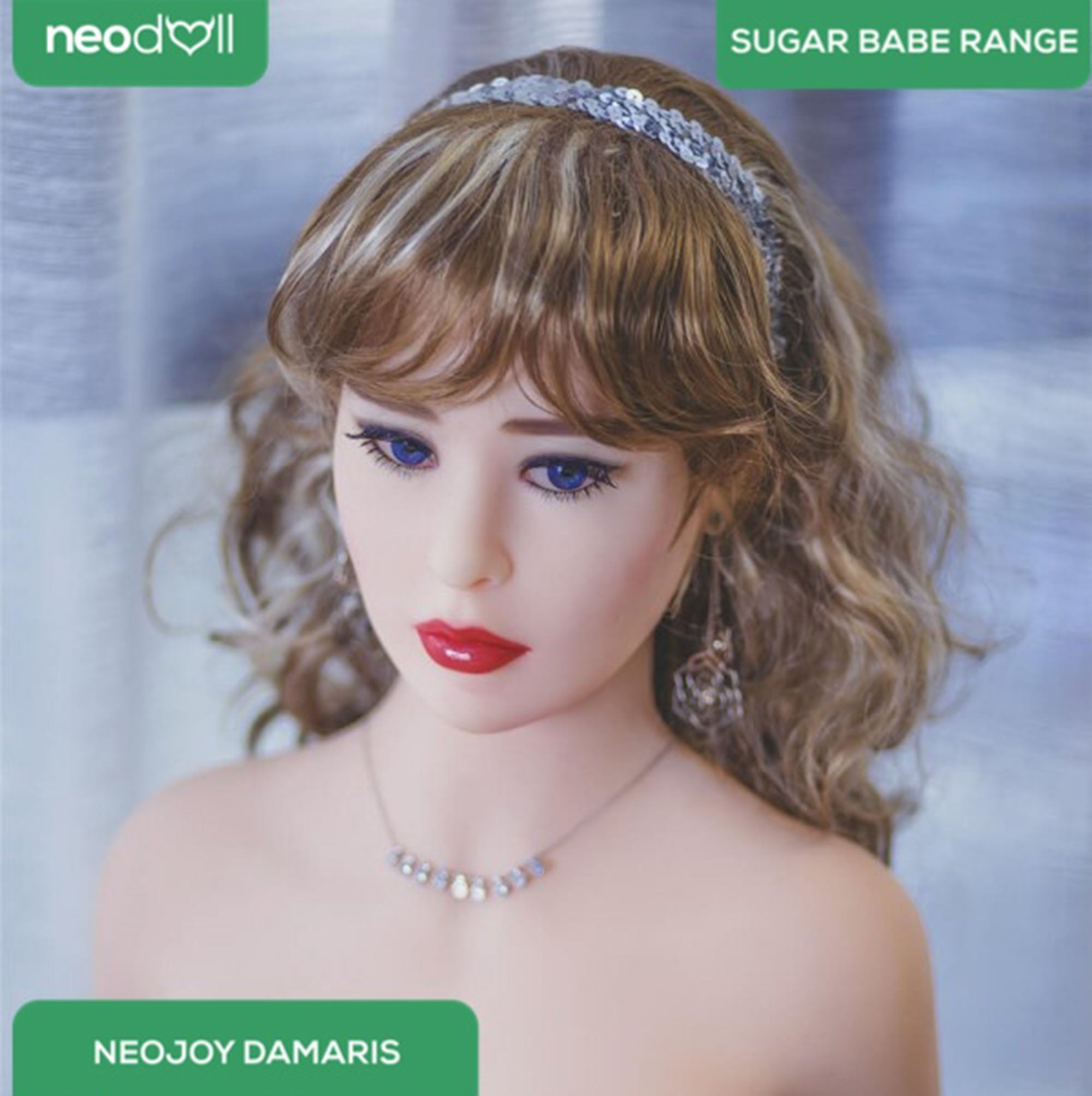 Neodoll Sugar Babe - Damaris - Poupée de Sexe Réaliste - Gel Sein - Utérus - 163cm - Blanche