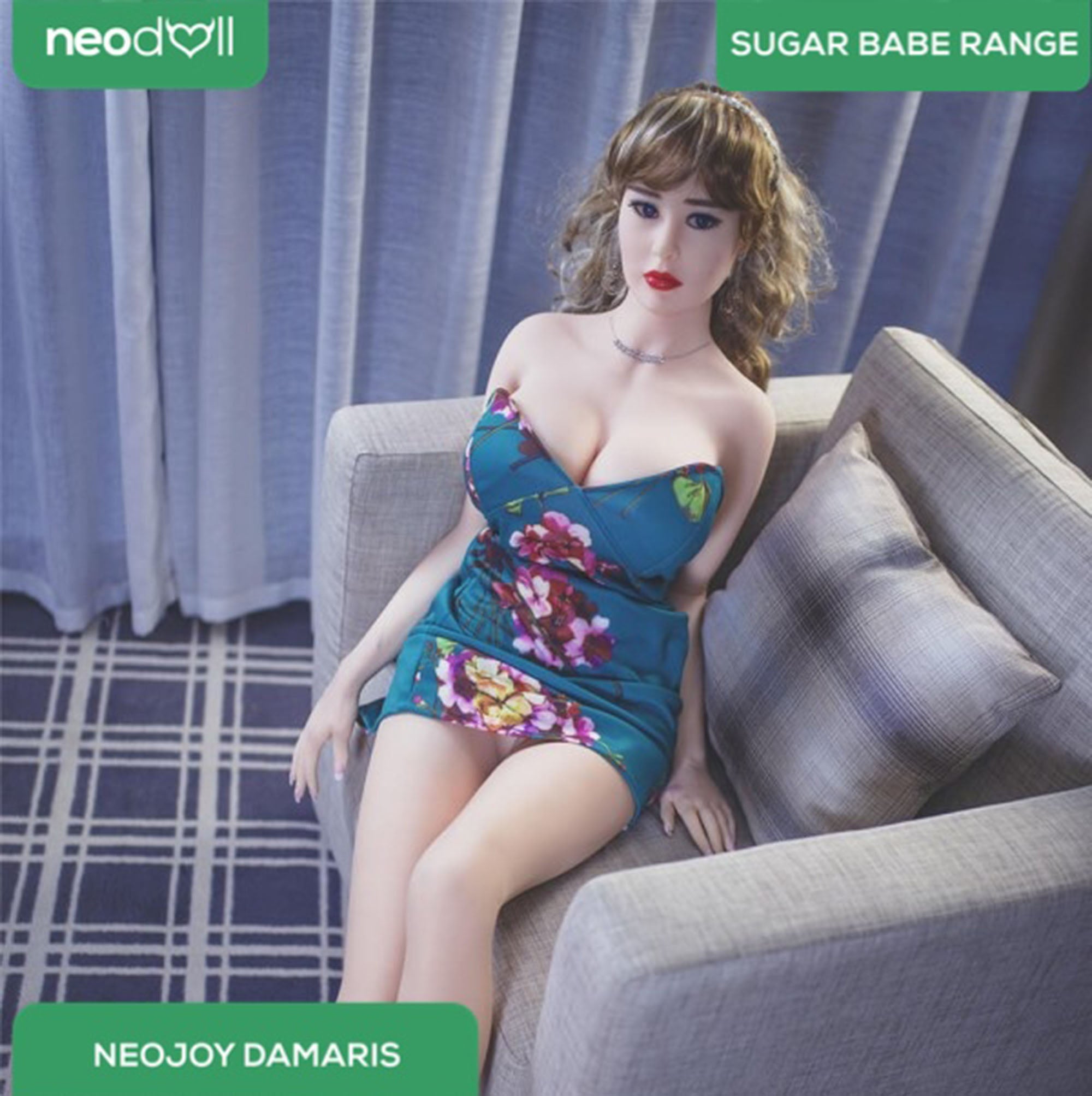 Neodoll Sugar Babe - Damaris - Poupée de Sexe Réaliste - Gel Sein - Utérus - 163cm - Blanche