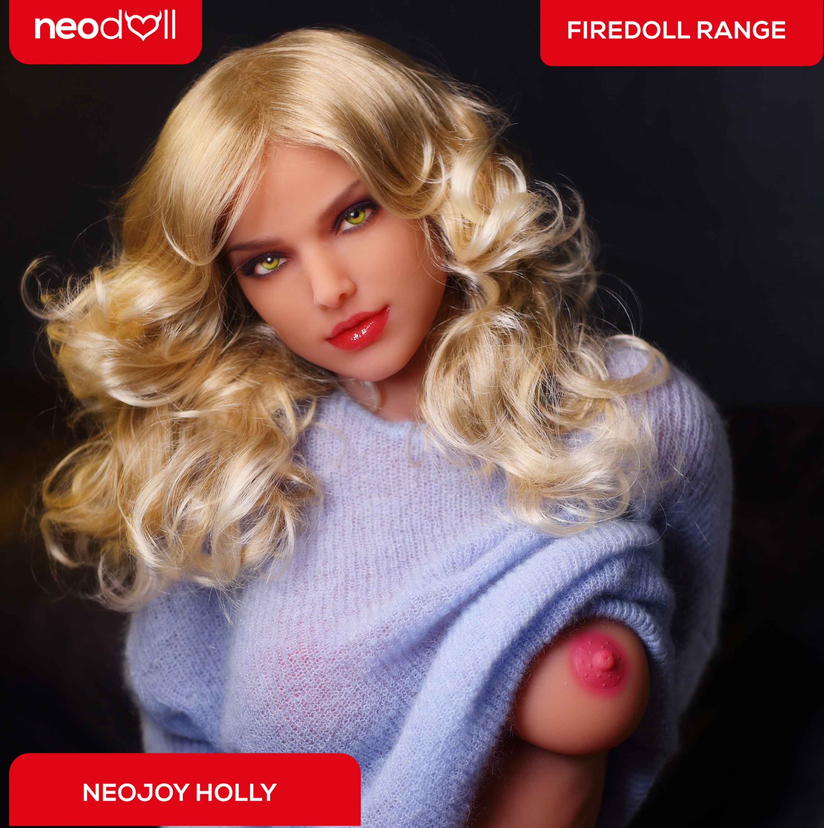 Fire Doll - Holly - Poupée de Sexe Réaliste - 166cm - Gel Sein - Bronzage Léger