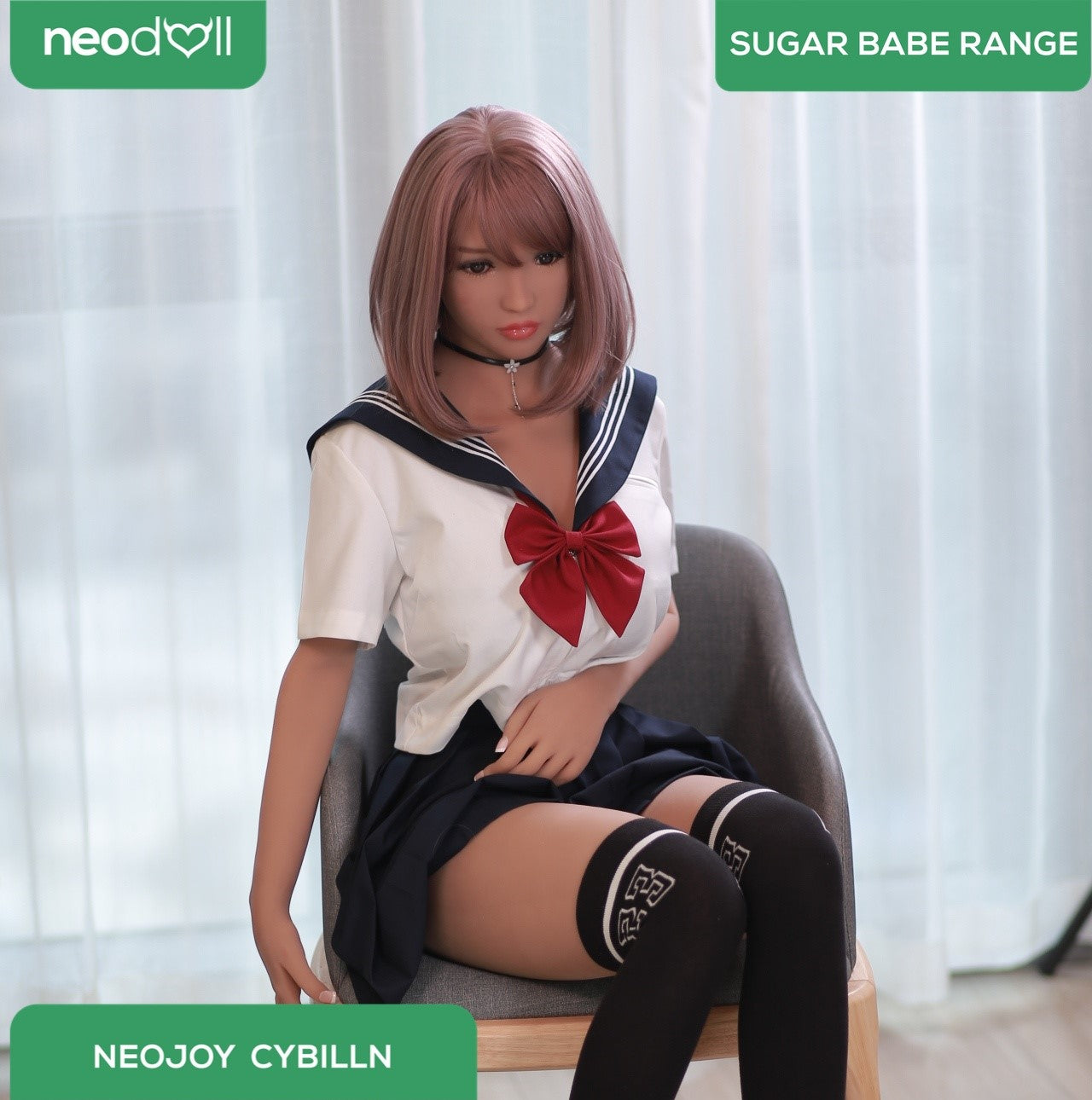 Neodoll Sugar Babe - Cybilln - Poupée de Sexe Réaliste - 170cm - Gel Sein - Du blé