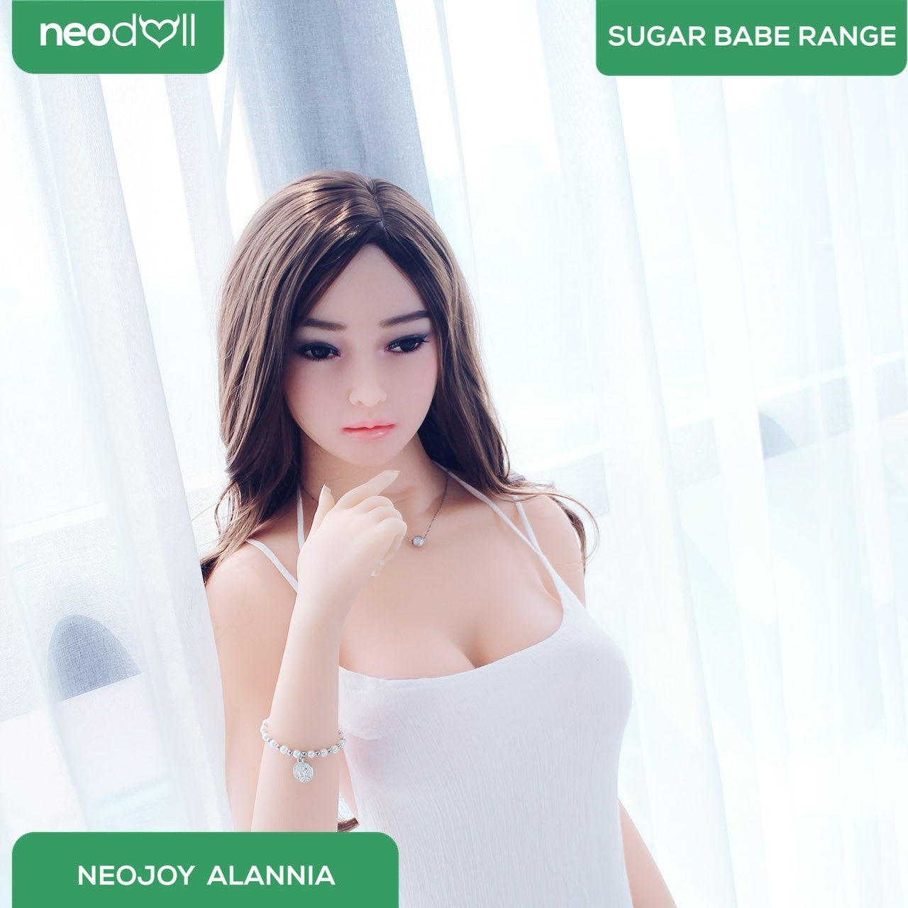 Neodoll Sugar Babe - Alannia - Poupée de Sexe Réaliste - 168cm - Gel Sein - Naturel