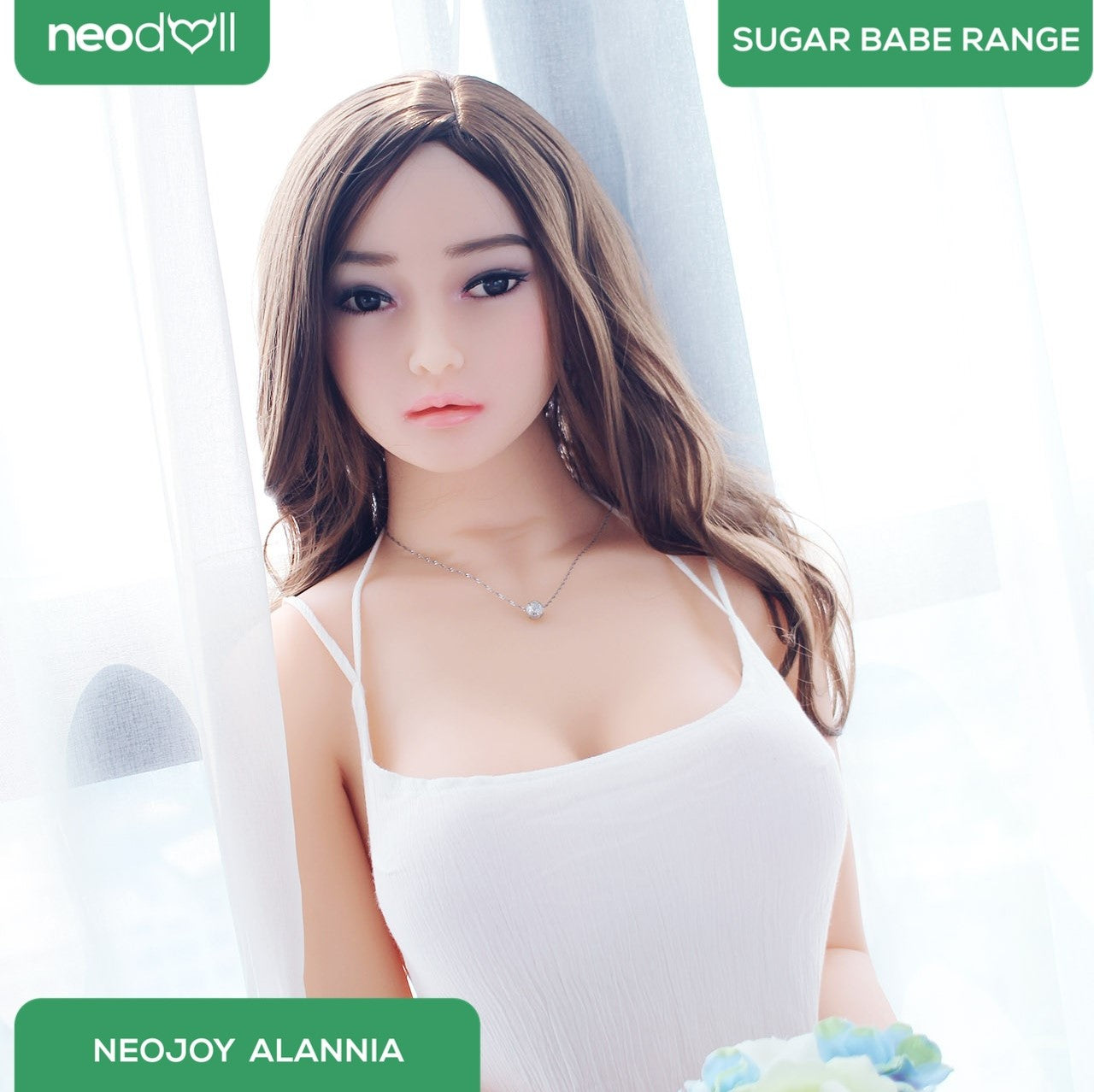 Neodoll Sugar Babe - Alannia - Poupée de Sexe Réaliste - 168cm - Gel Sein - Naturel