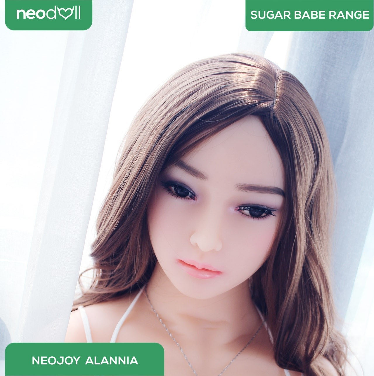 Neodoll Sugar Babe - Alannia - Poupée de Sexe Réaliste - 168cm - Gel Sein - Naturel
