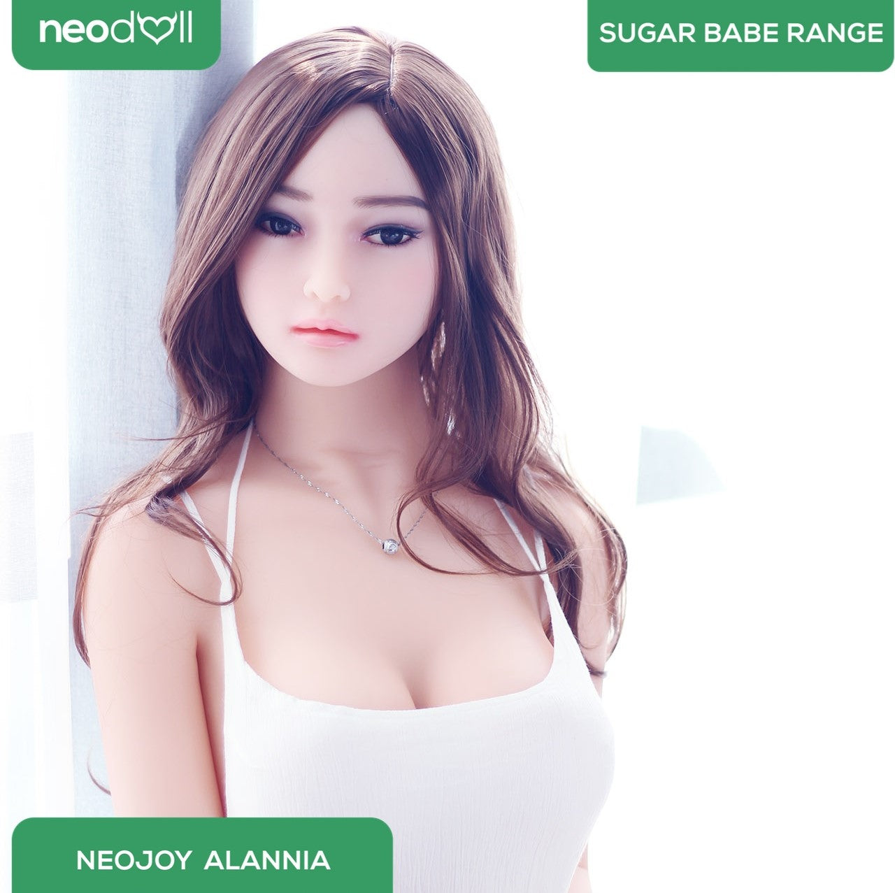 Neodoll Sugar Babe - Alannia - Poupée de Sexe Réaliste - 168cm - Gel Sein - Naturel