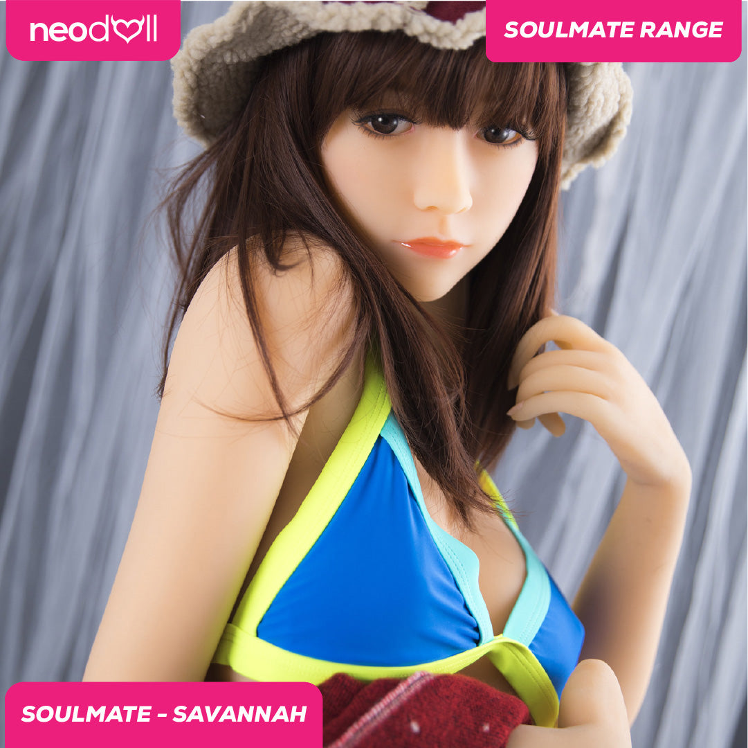 SoulMate - Savannah - Poupée de Sexe Réaliste - 163cm - Brun Clair