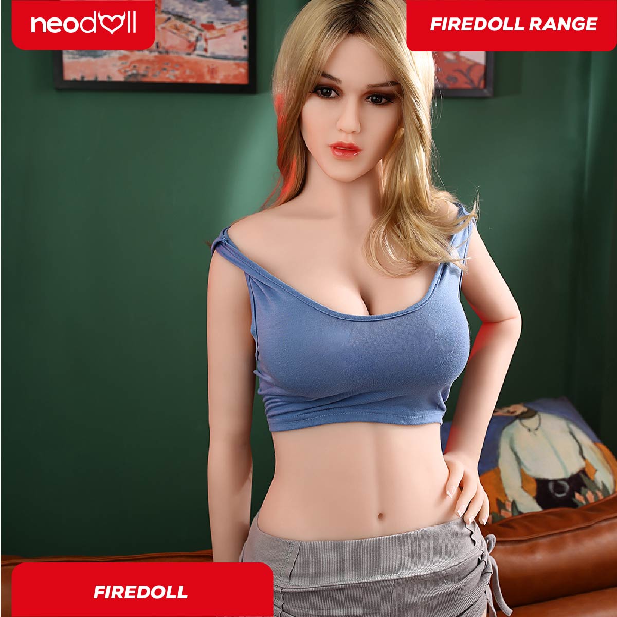 Fire Doll - Vanilla - Poupée de Sexe Réaliste - 161cm - Gel Sein - Naturel
